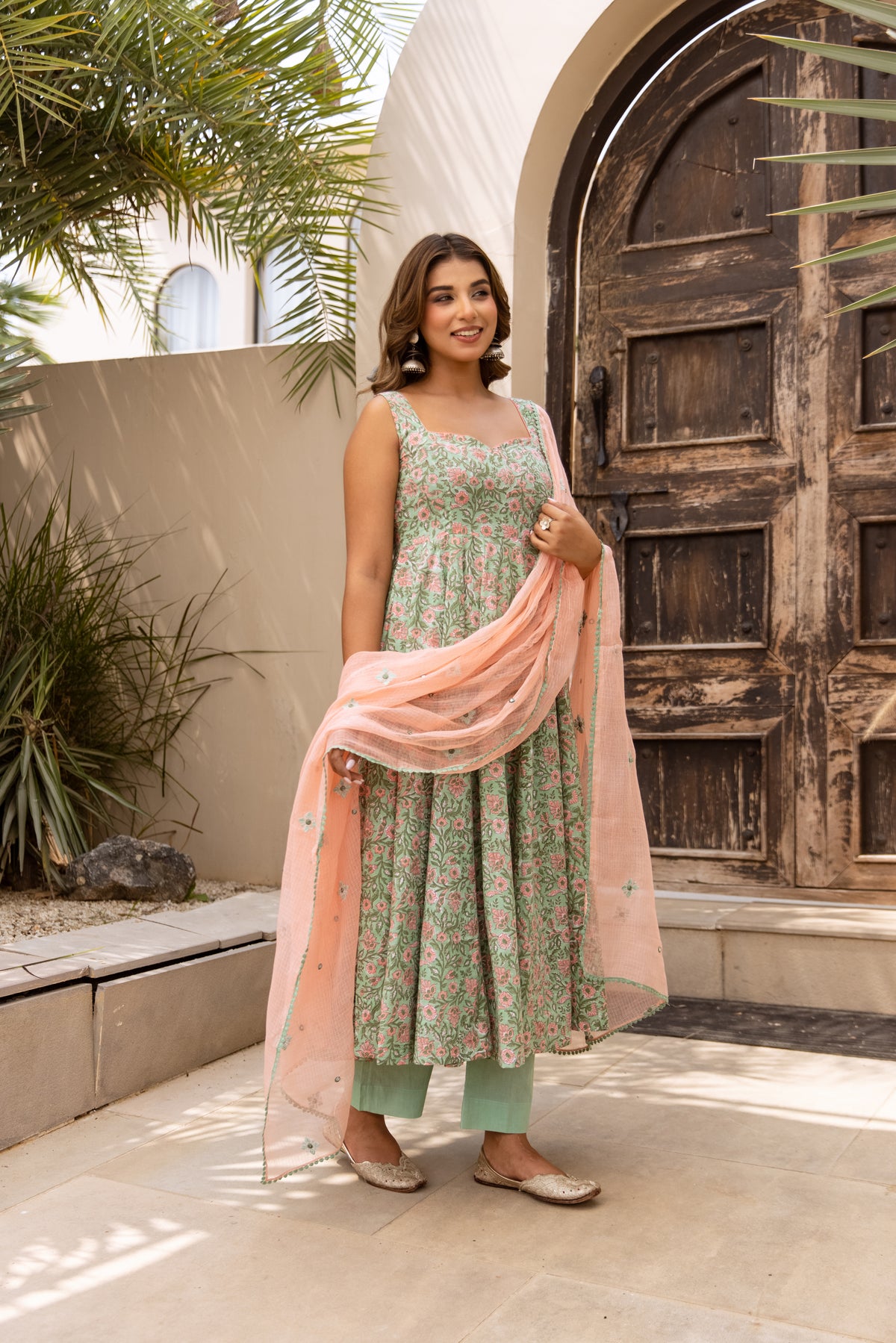 Mint & Coral Pink (Sleeveless)