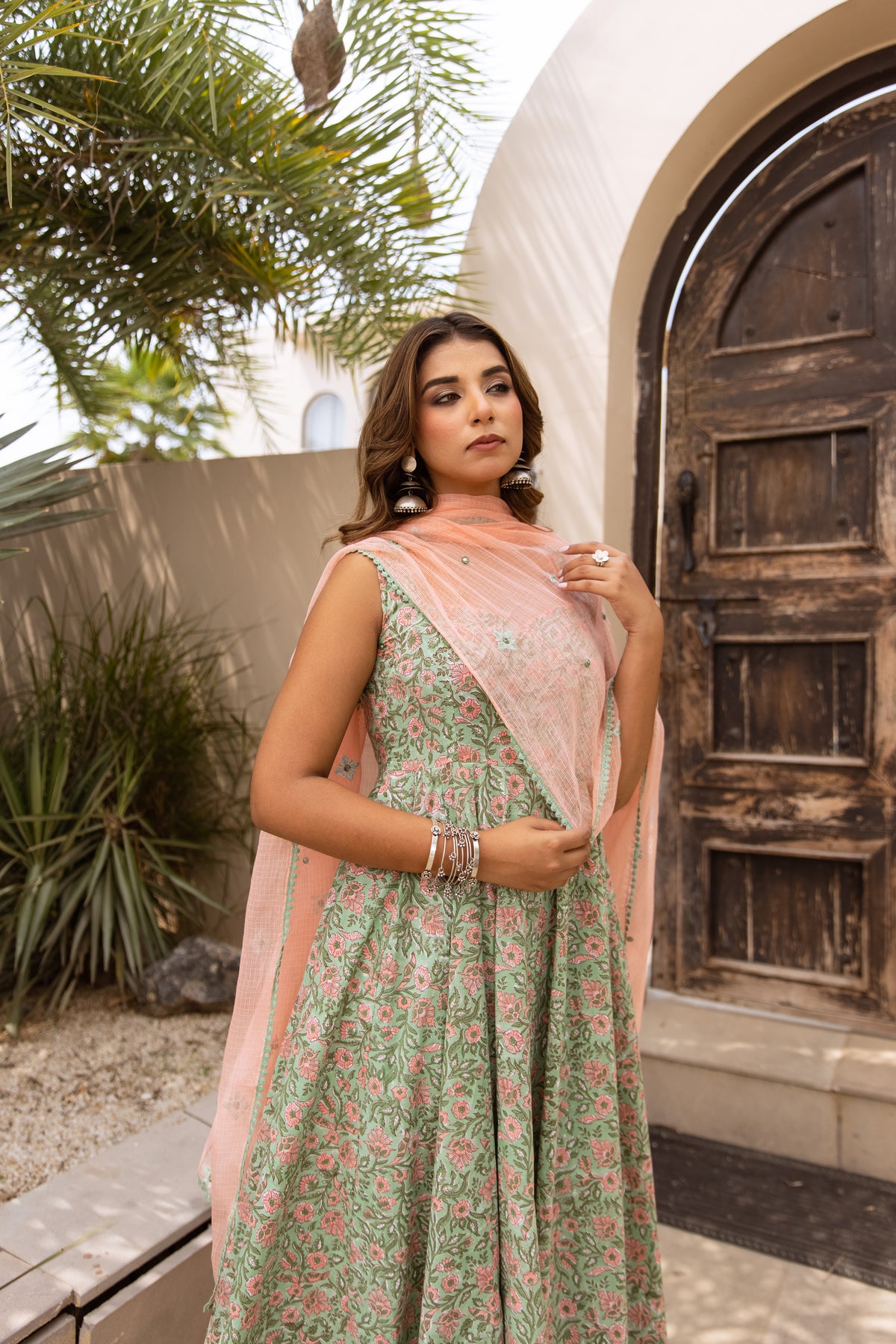Mint & Coral Pink (Sleeveless)