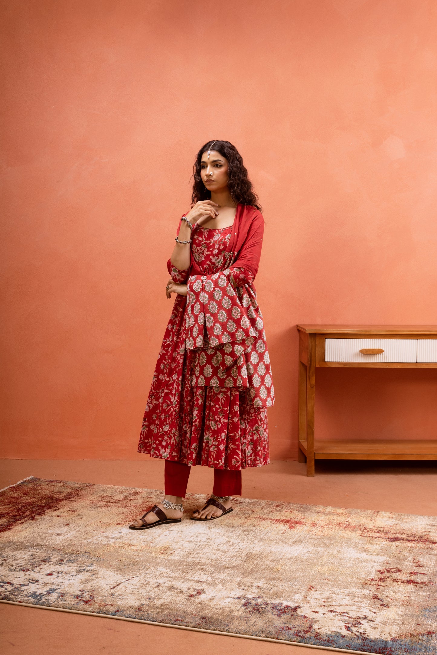 Poppy Bloom - Red Sleeved
