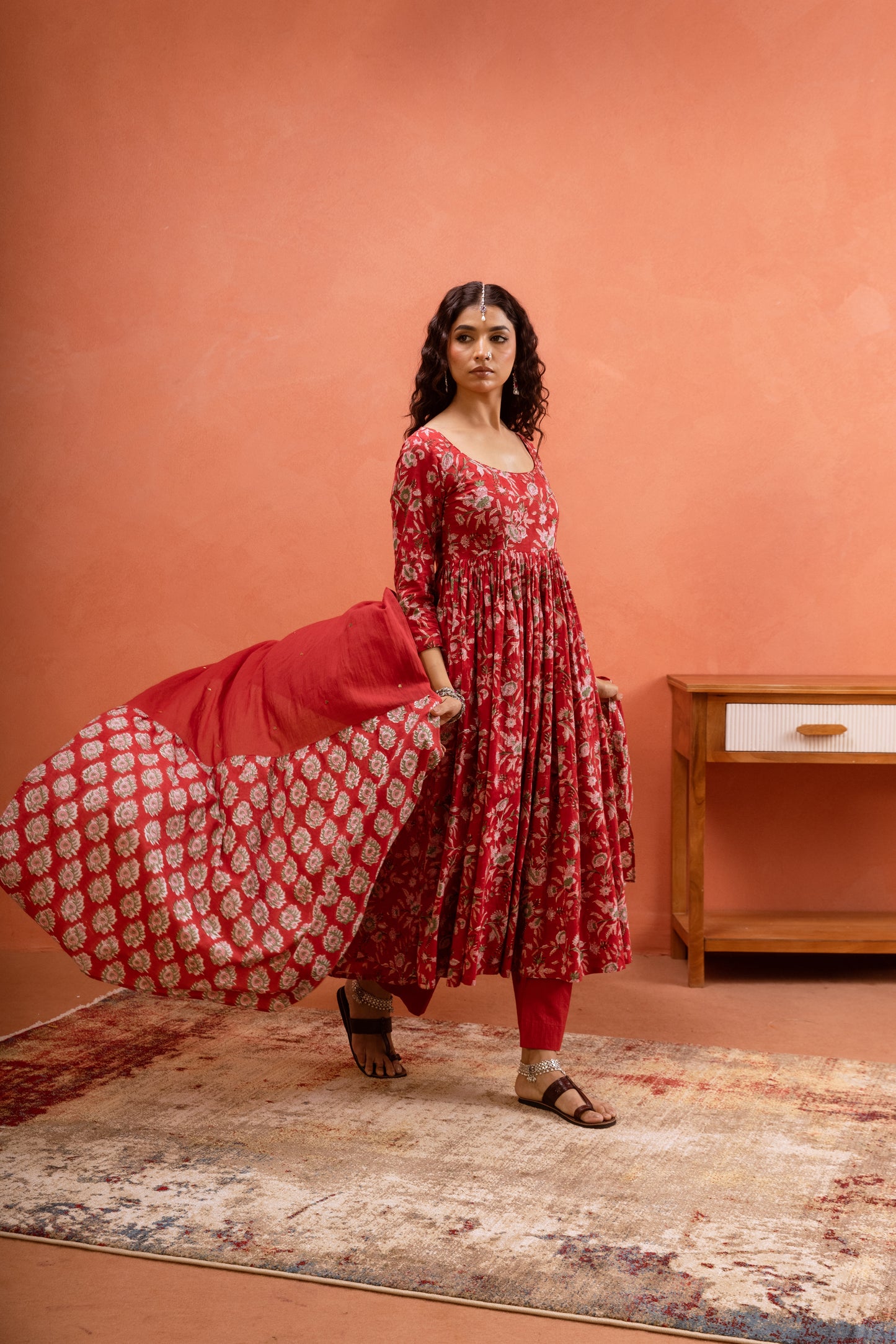 Poppy Bloom - Red Sleeved