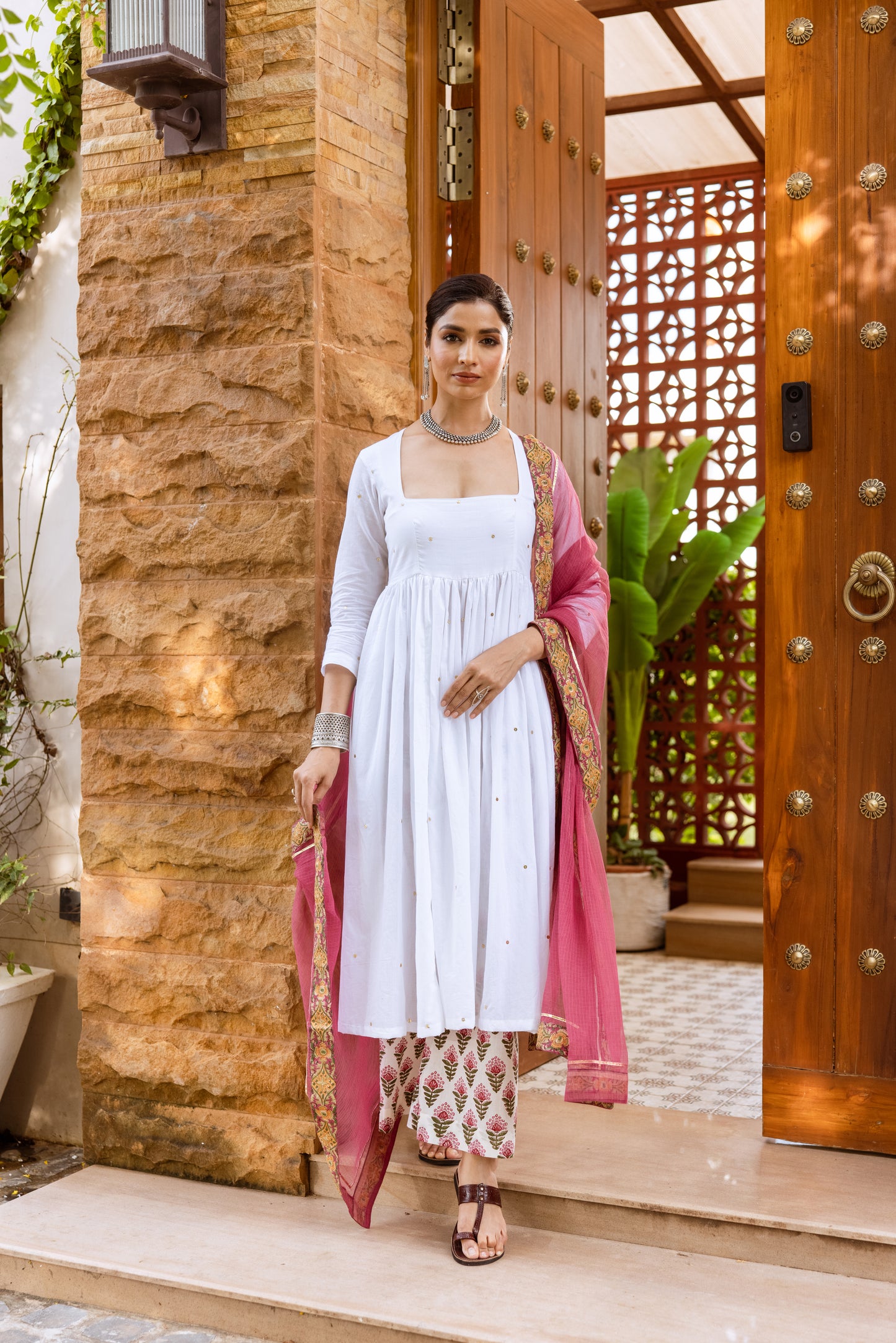 Ivory Lotus Nyra Cut Suit