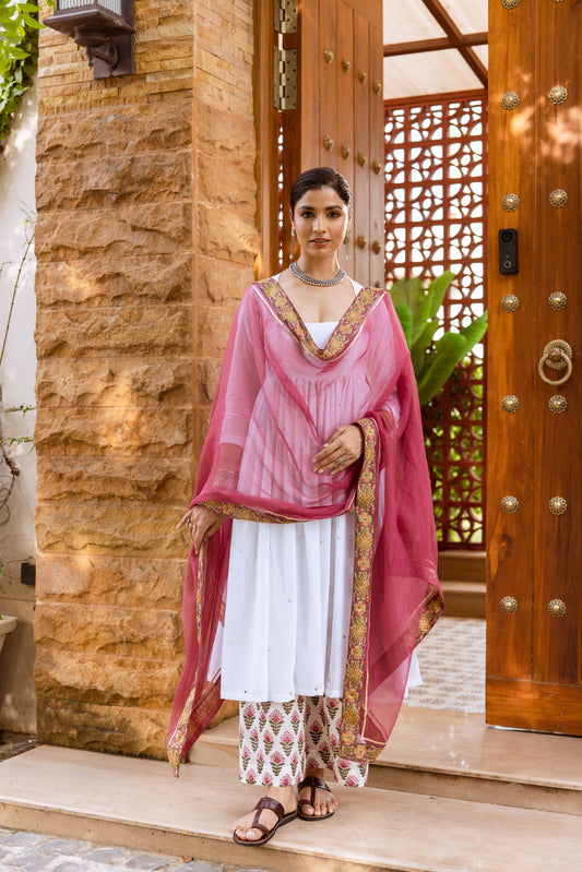 Ivory Lotus Nyra Cut Suit