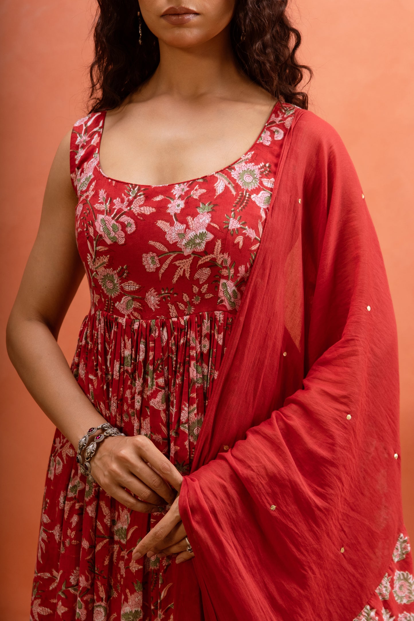 Poppy Bloom - Red Sleeveless