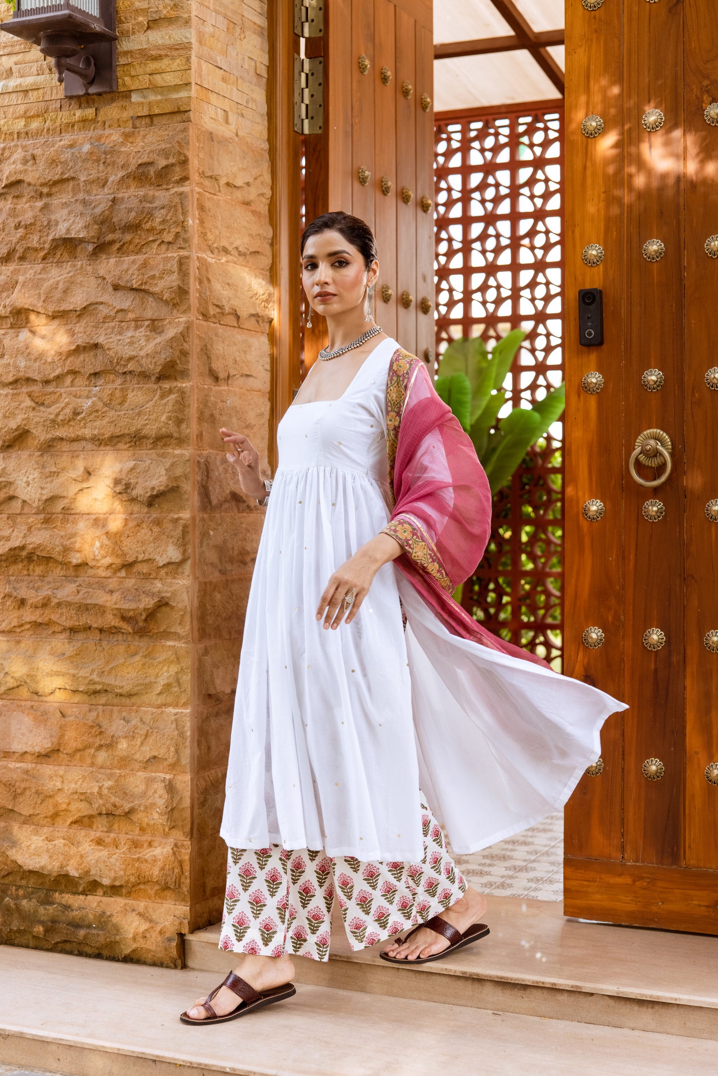 Ivory Lotus Nyra Cut Suit