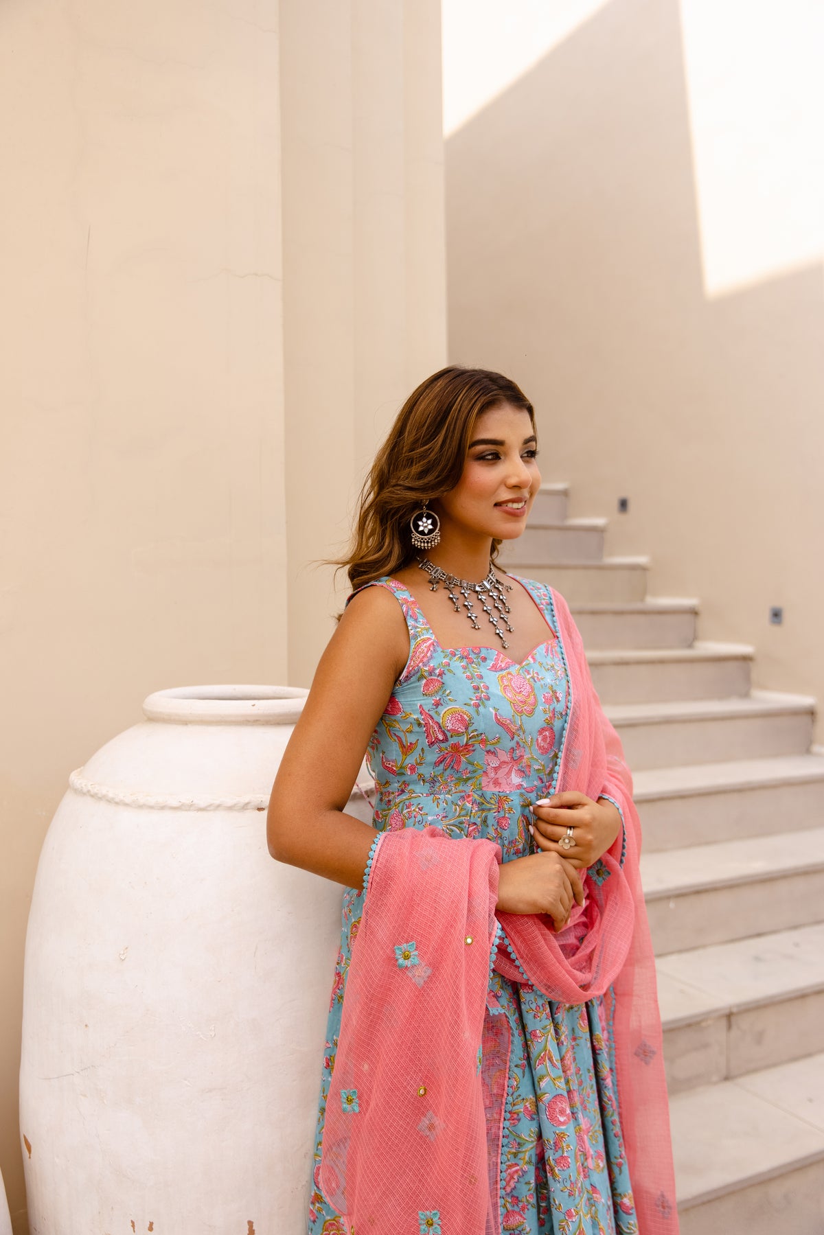 Light Blue & Pink (Sleeveless)