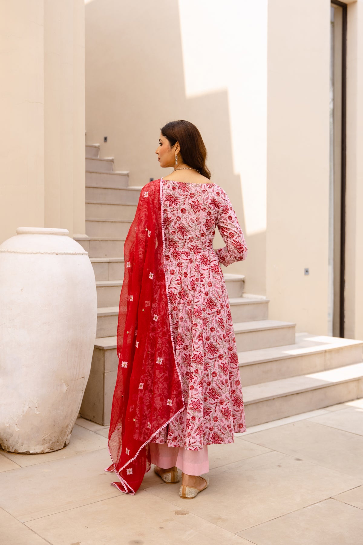 Floral Pink & Red (Sleeved)