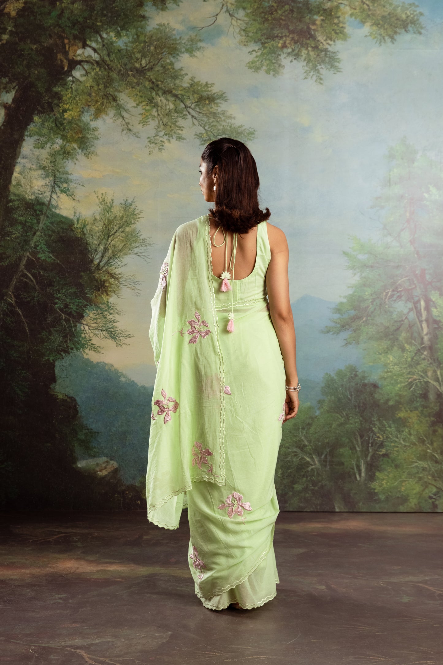 Pastel Tea Green X Pastel Pink