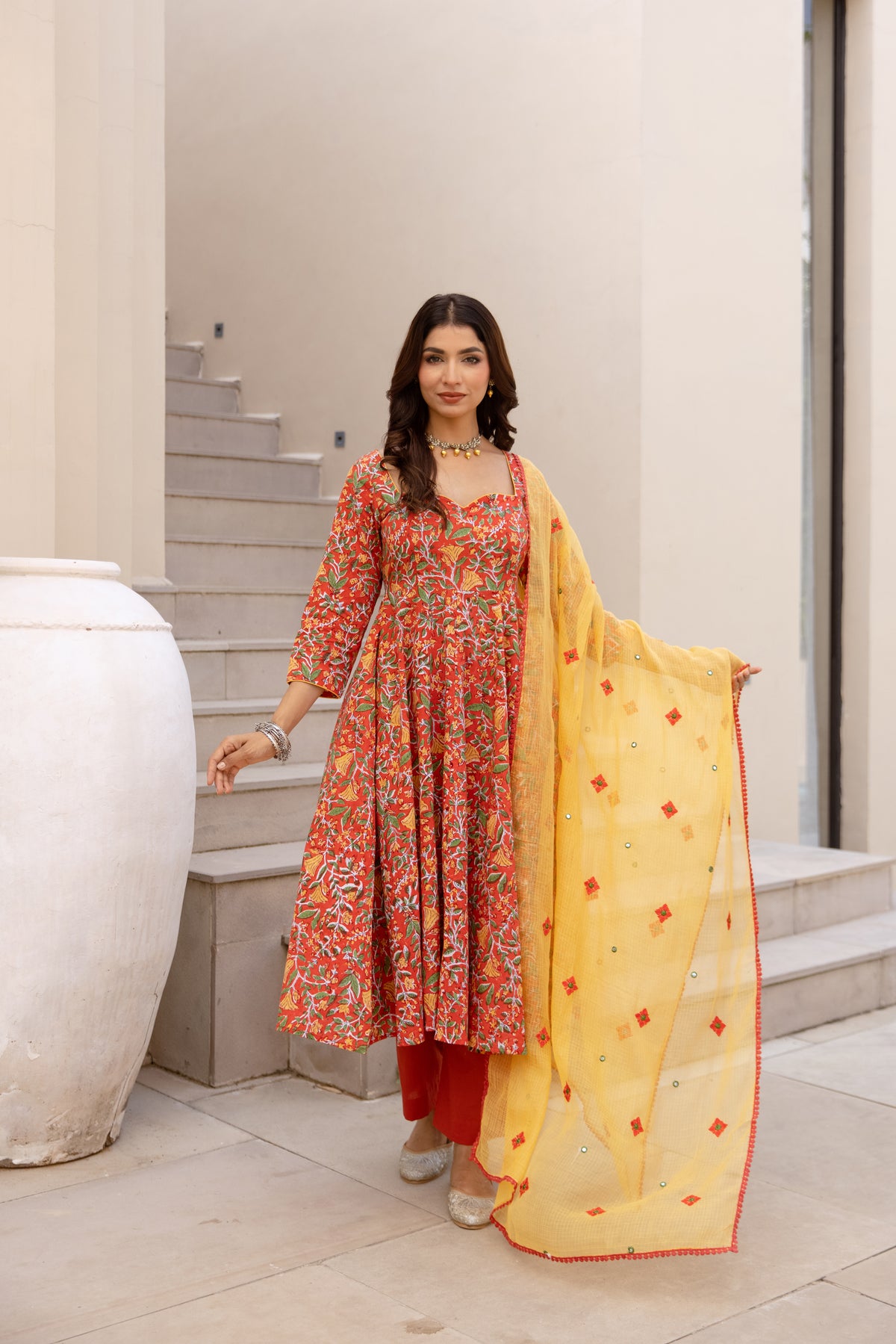 Burnt Orange & Yellow (Sleeved)