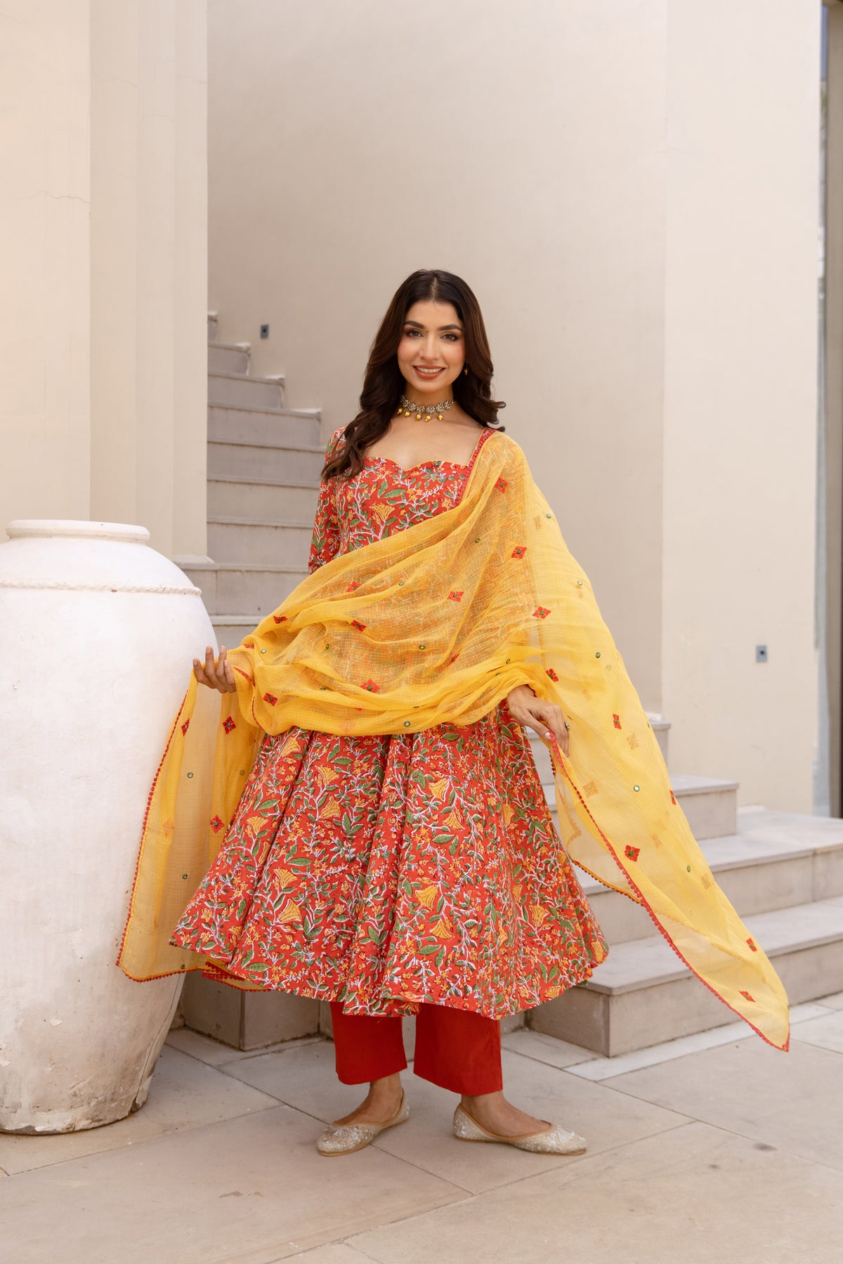 Burnt Orange & Yellow (Sleeved)
