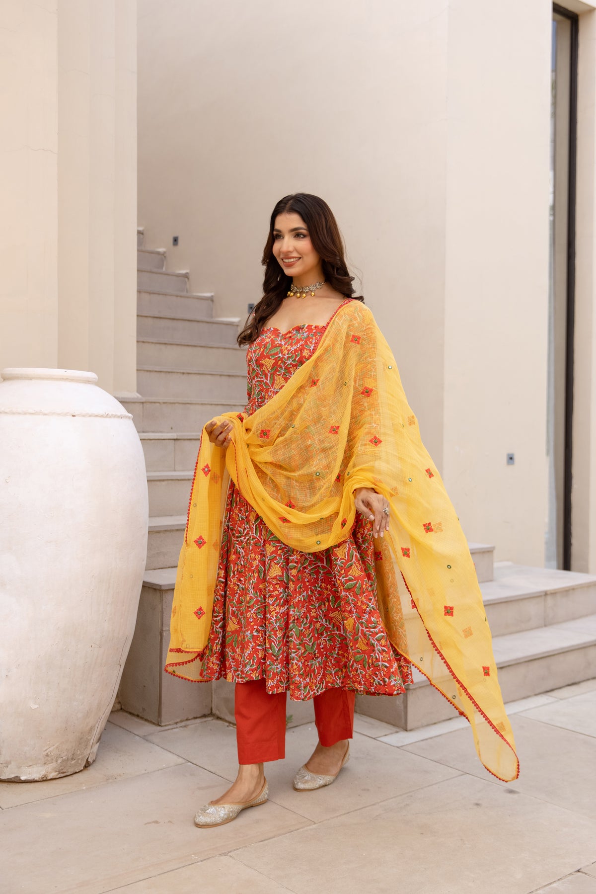 Burnt Orange & Yellow (Sleeved)