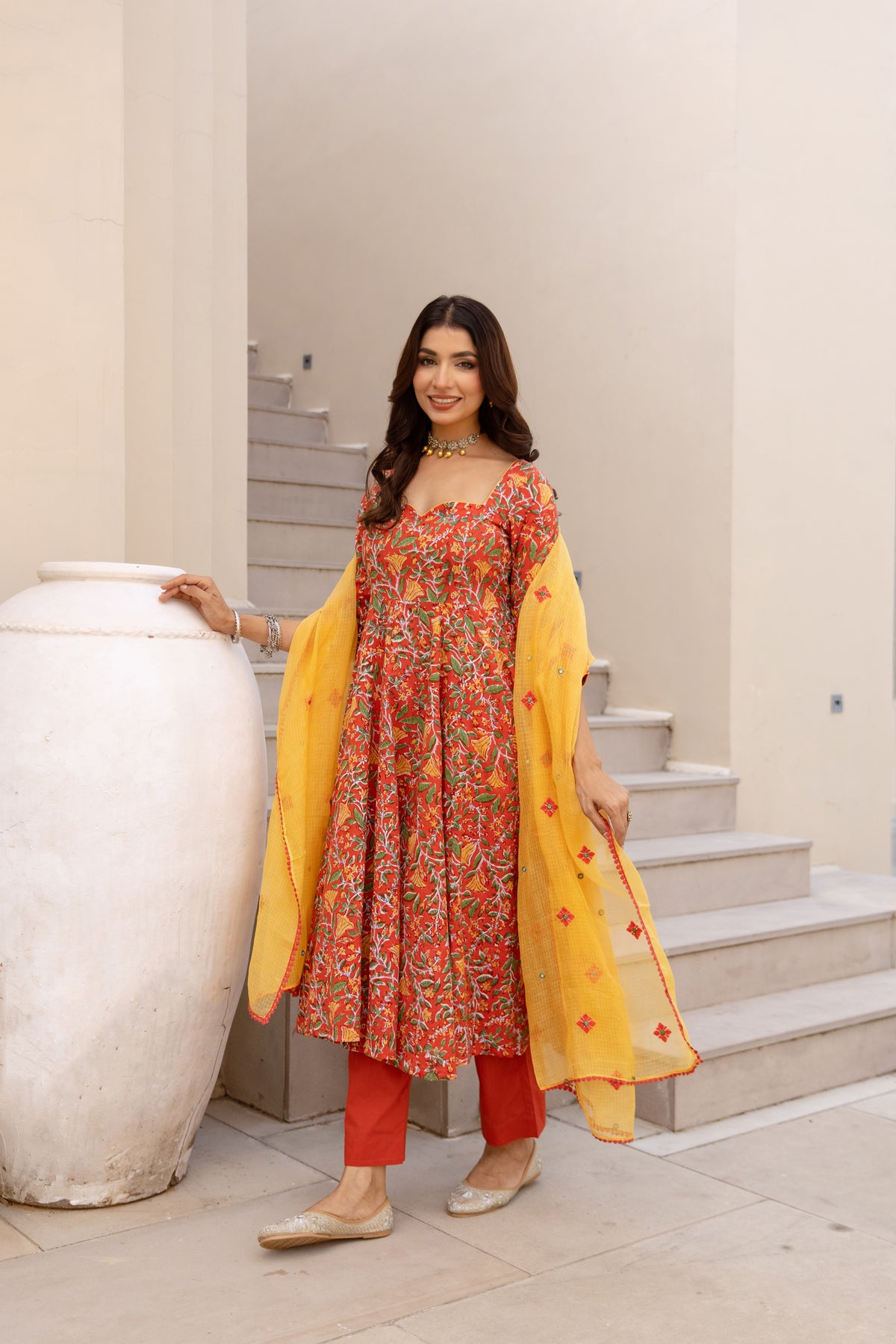 Burnt Orange & Yellow (Sleeved)