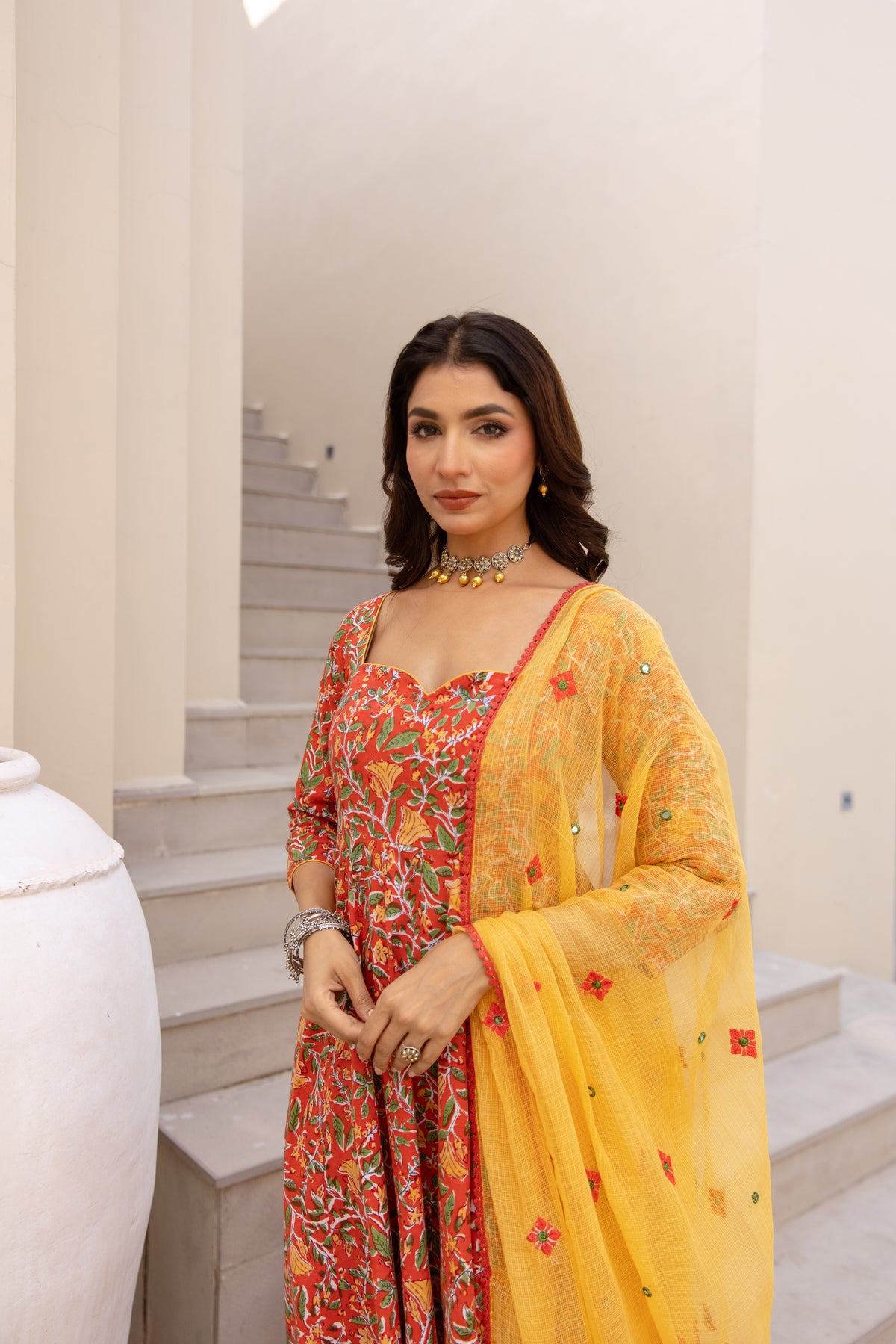Burnt Orange & Yellow (Sleeved)
