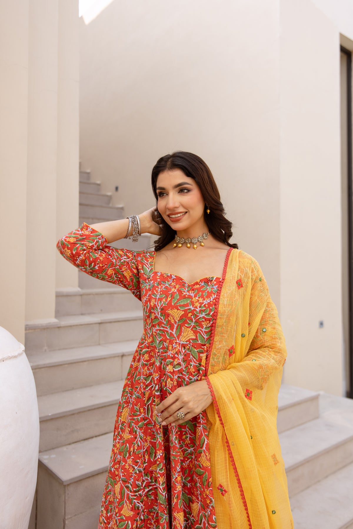 Burnt Orange & Yellow (Sleeved)