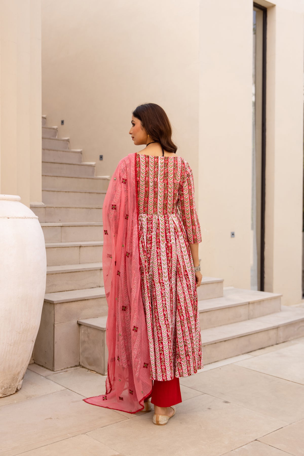 Lined Red & Pink (Sleeved)