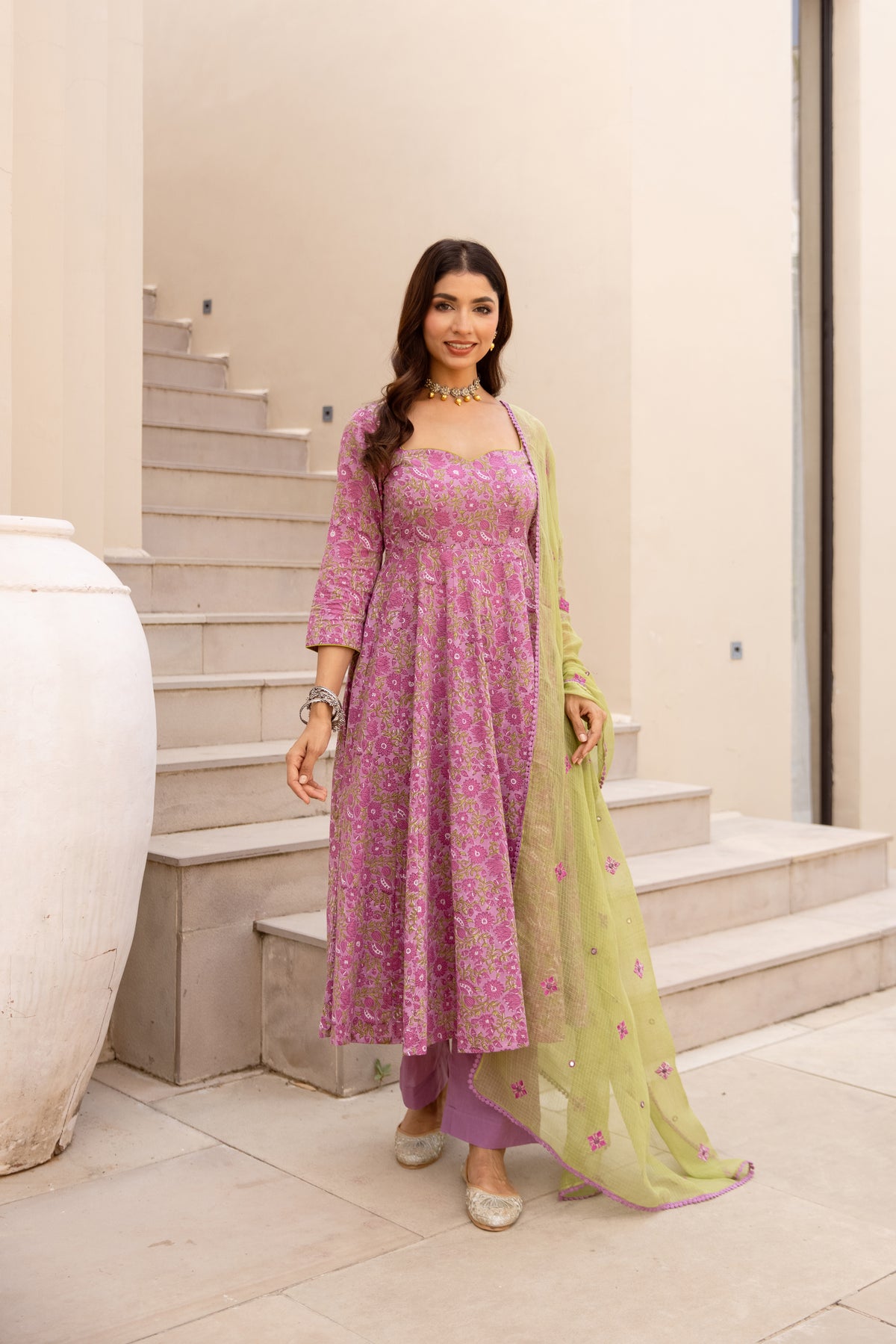 Lavender Purple & Green (Sleeved)