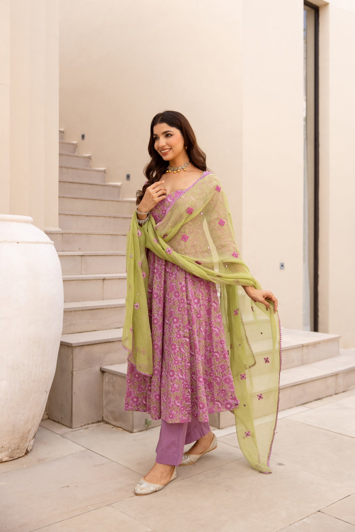 Lavender Purple & Green (Sleeved)