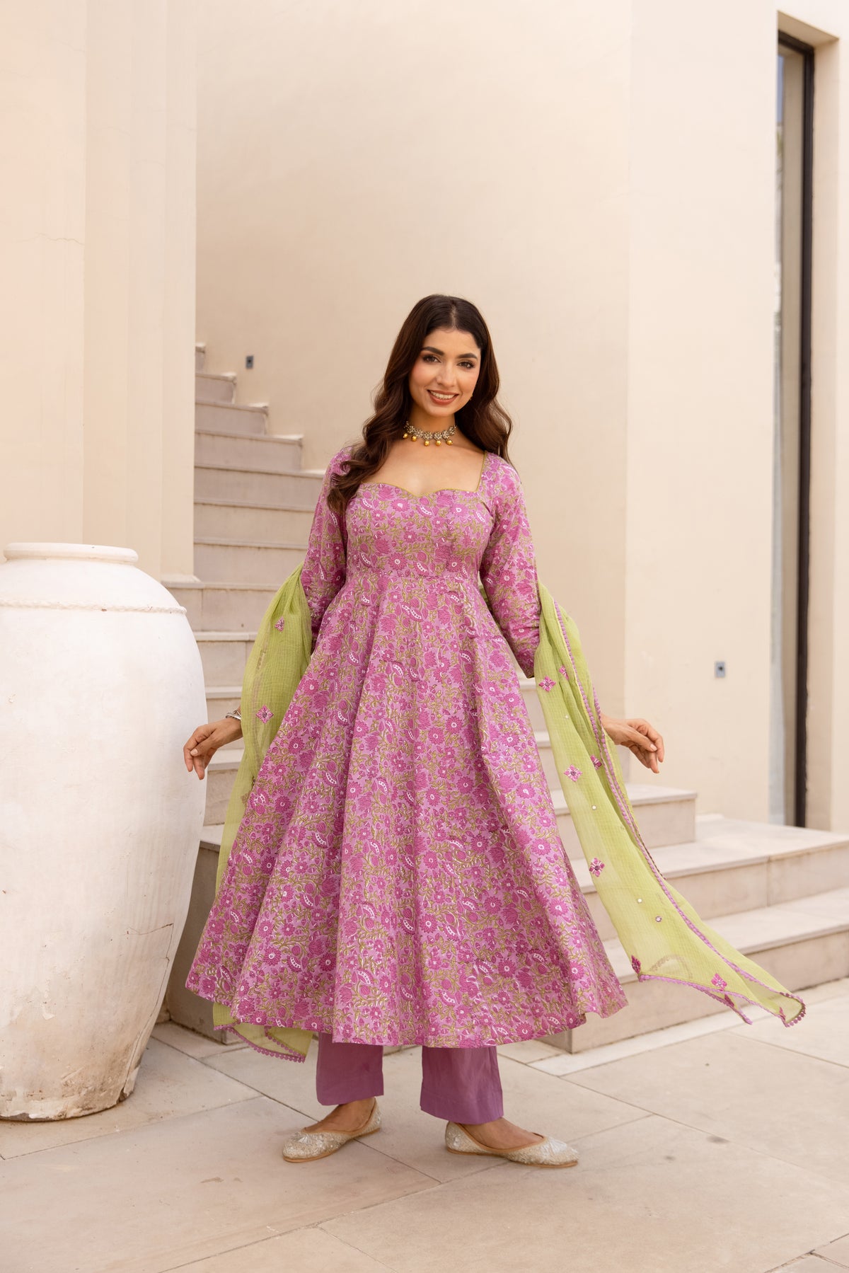 Lavender Purple & Green (Sleeved)