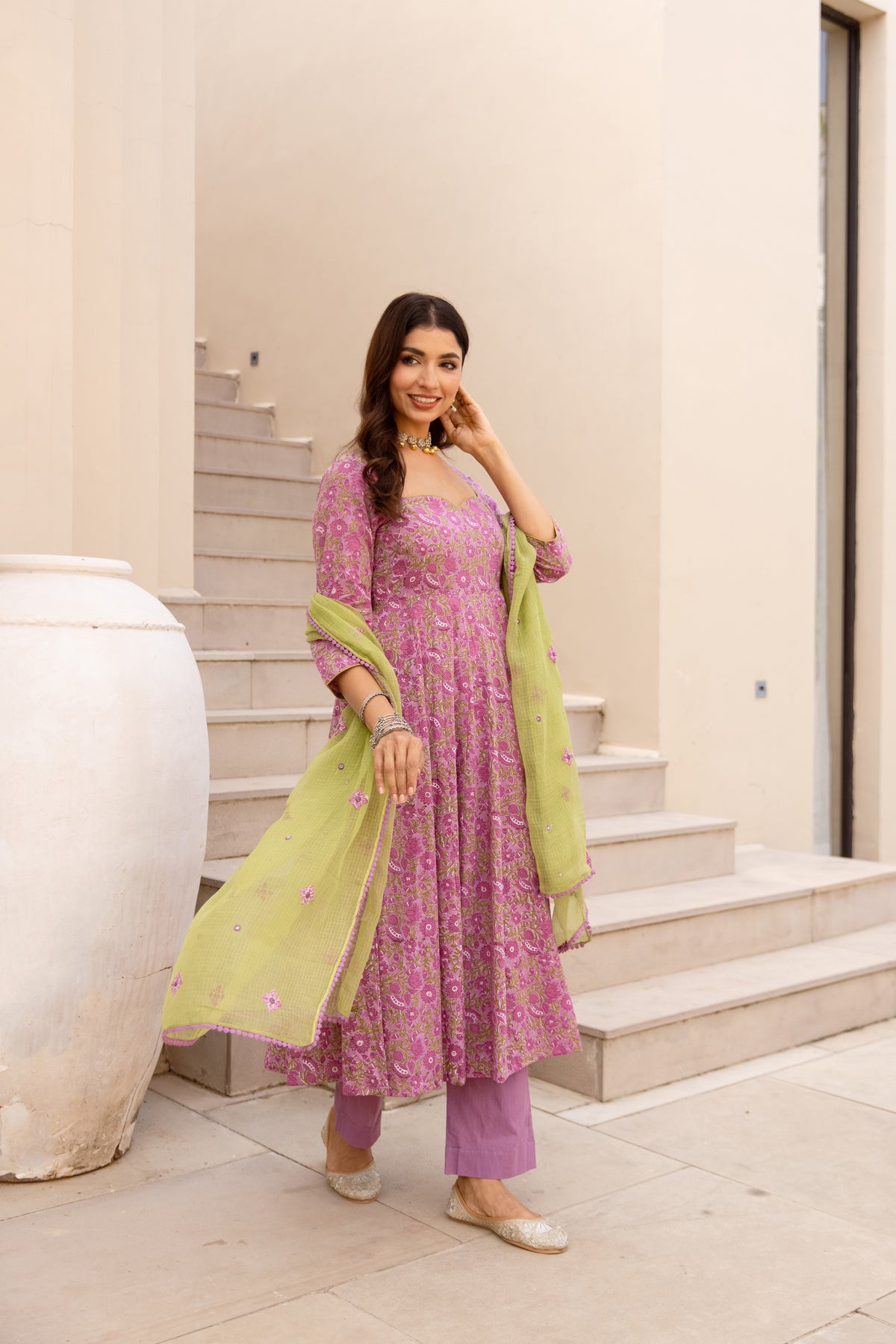 Lavender Purple & Green (Sleeved)