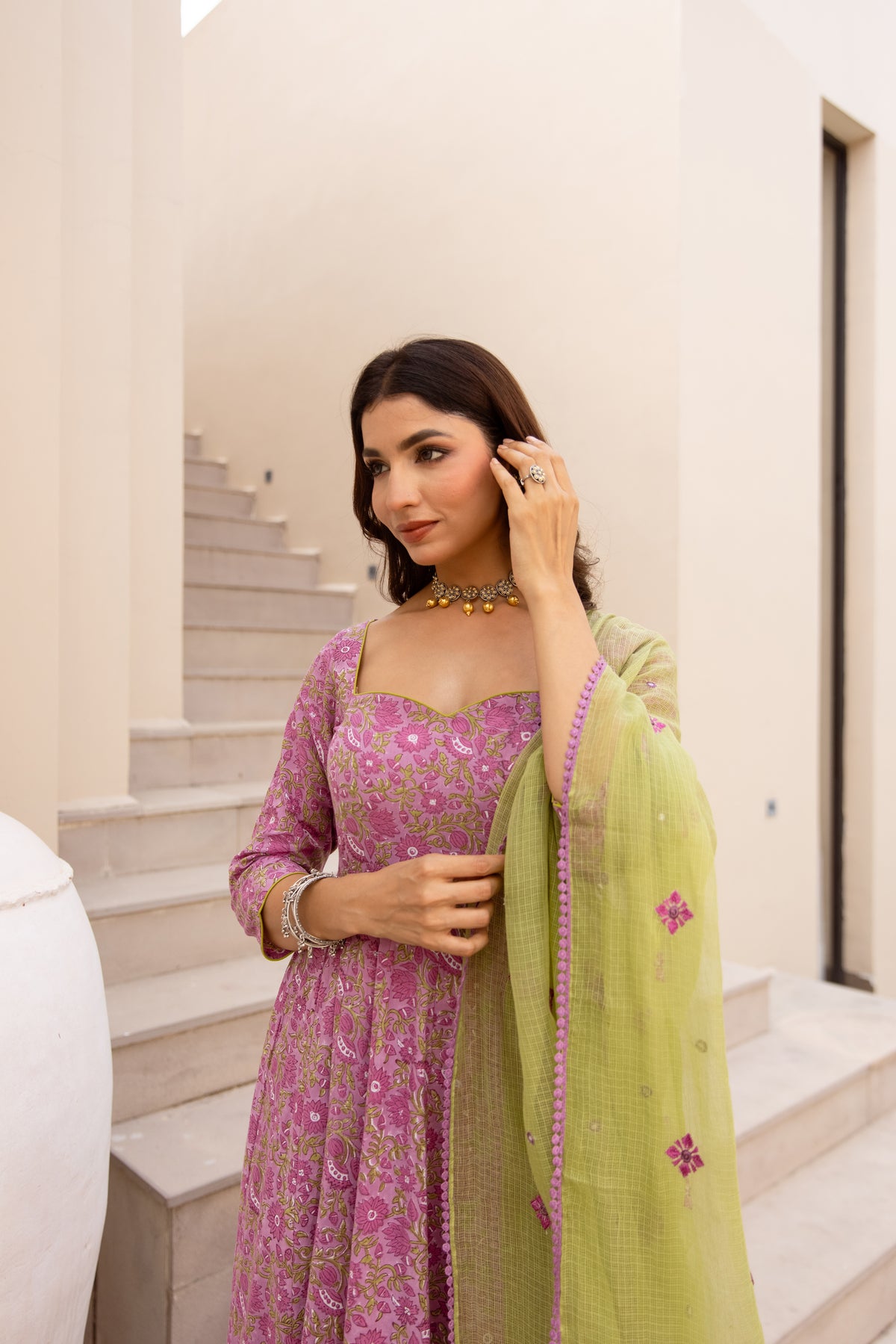 Lavender Purple & Green (Sleeved)