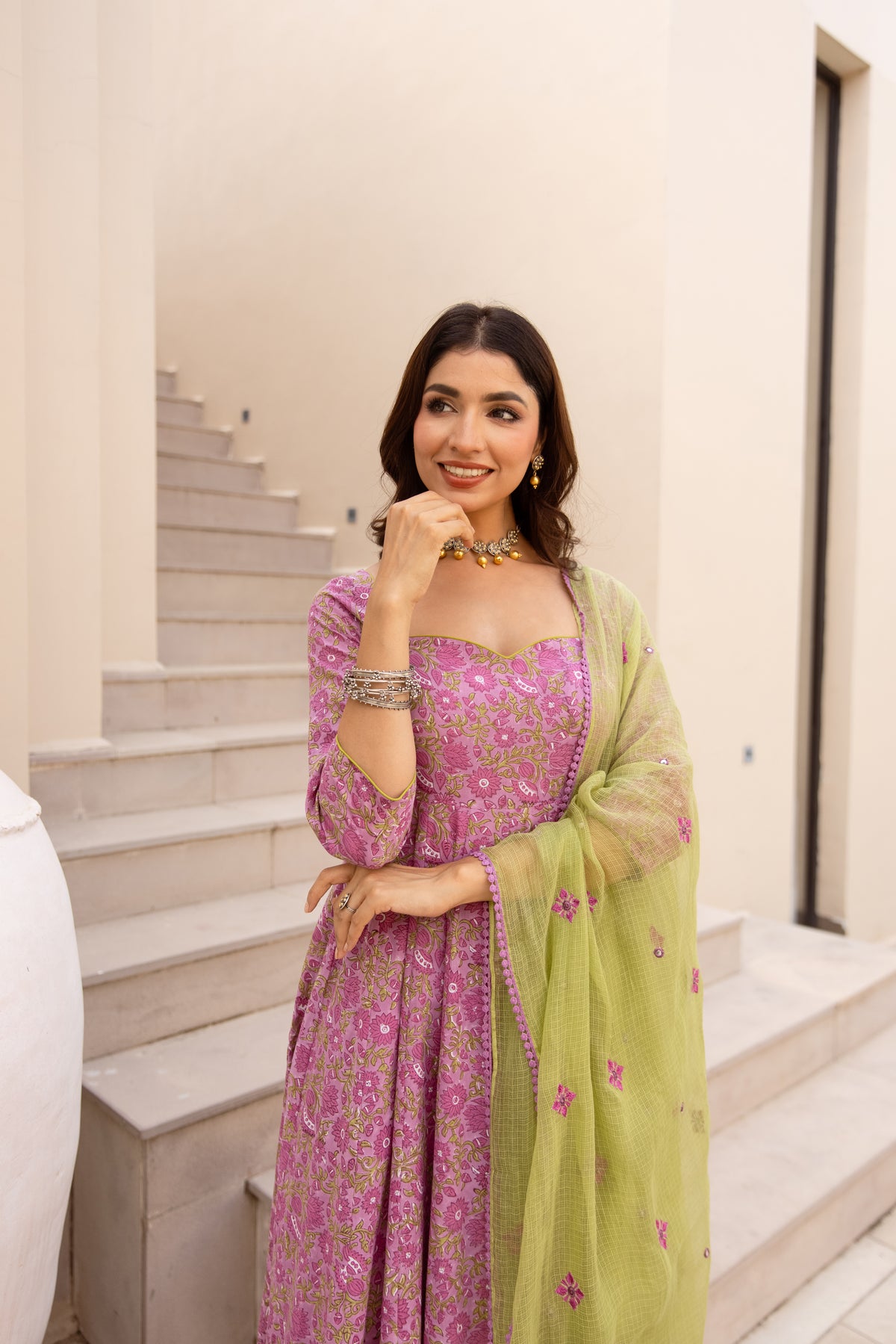 Lavender Purple & Green (Sleeved)