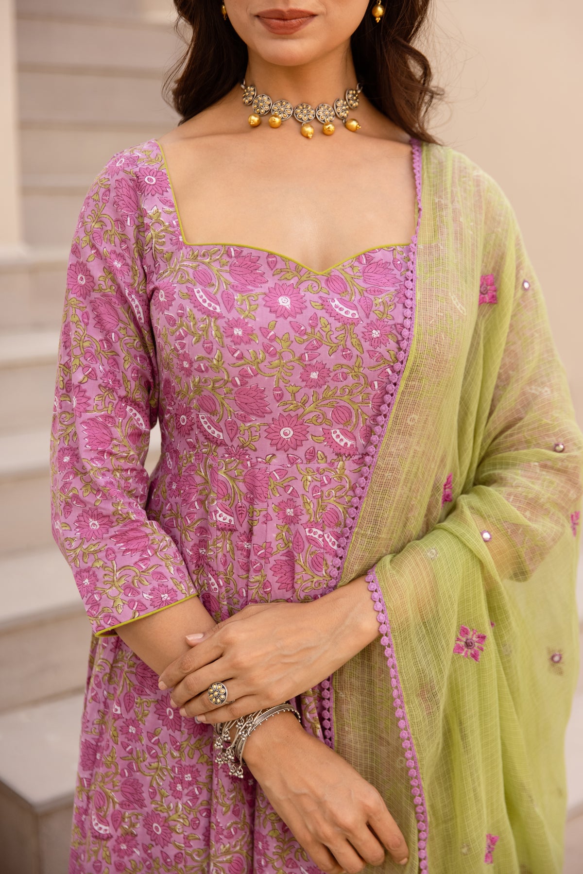 Lavender Purple & Green (Sleeved)