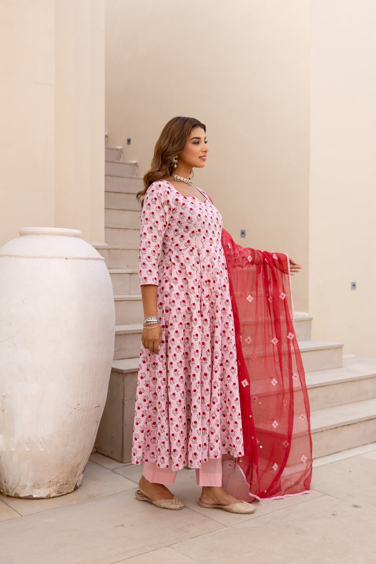 Light Pink & Red (Sleeved)