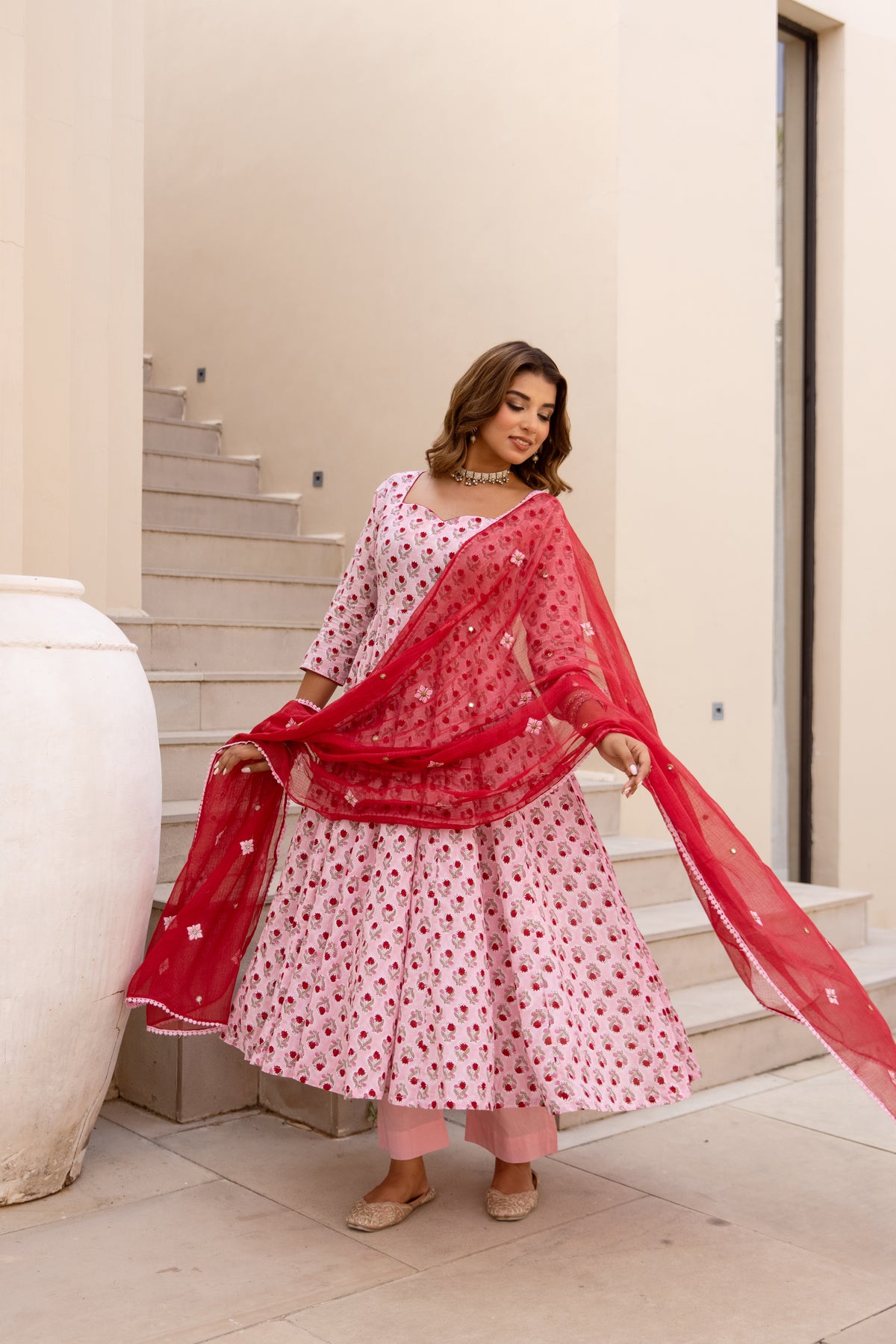 Light Pink & Red (Sleeved)