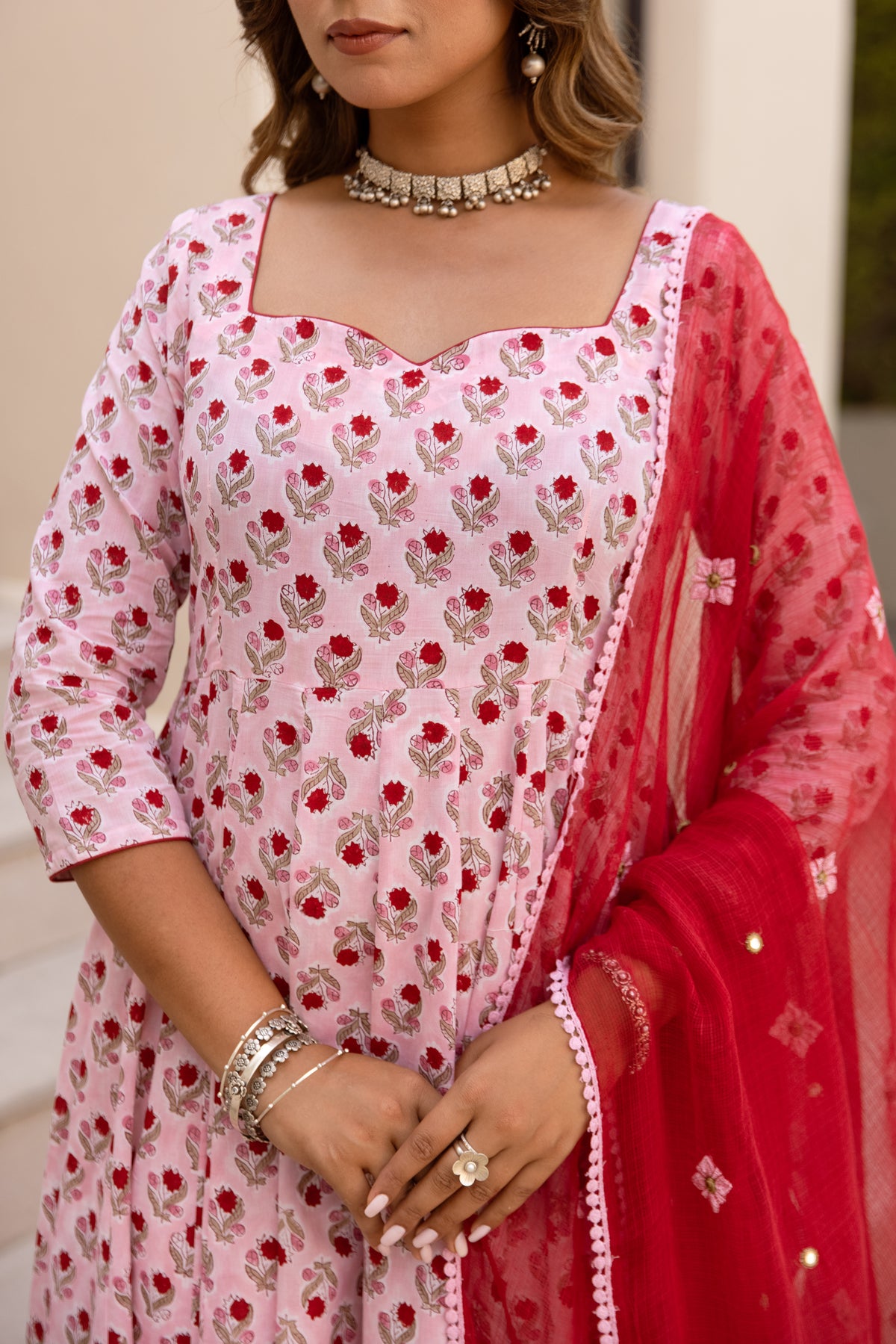 Light Pink & Red (Sleeved)