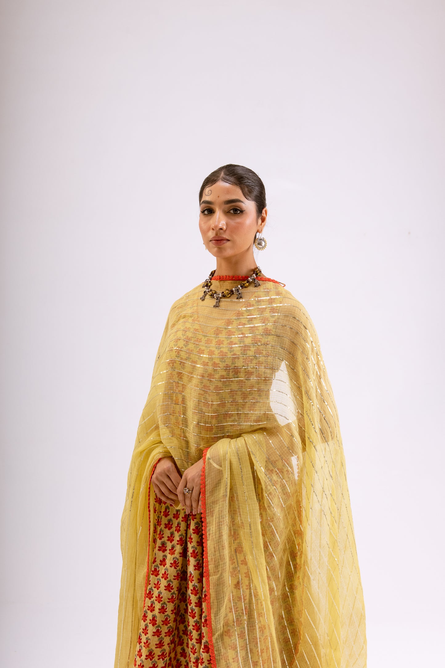 Zari Gold Butti - Sleeveless