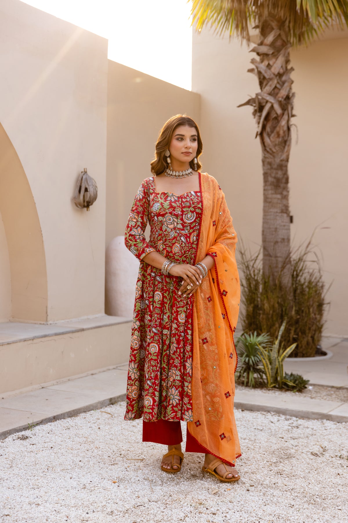 Dark Red & Orange (Sleeved)