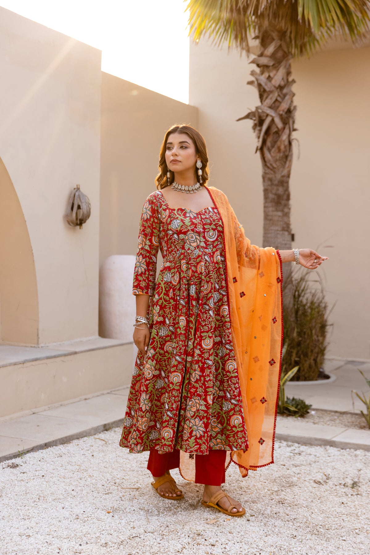 Dark Red & Orange (Sleeved)