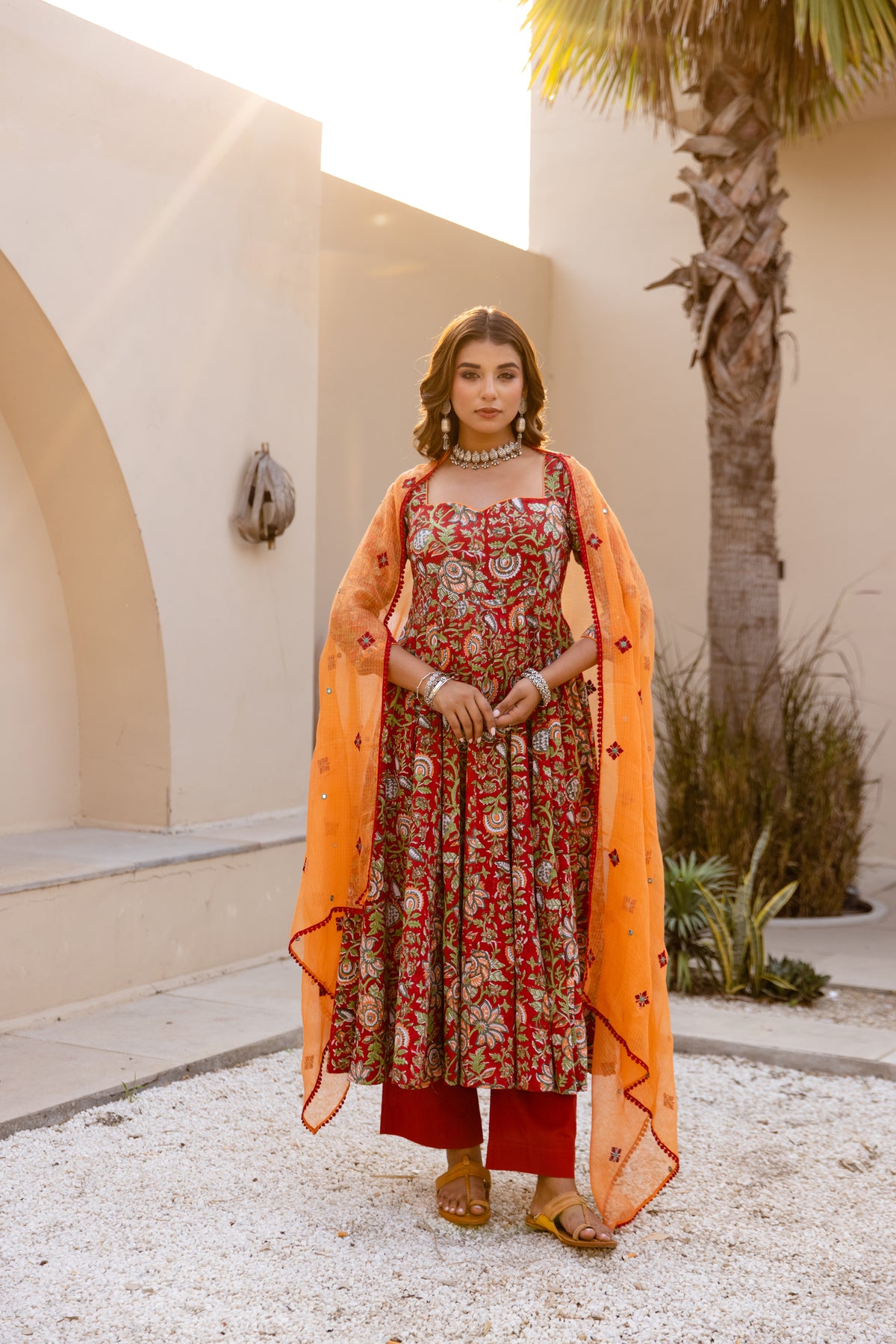 Dark Red & Orange (Sleeved)