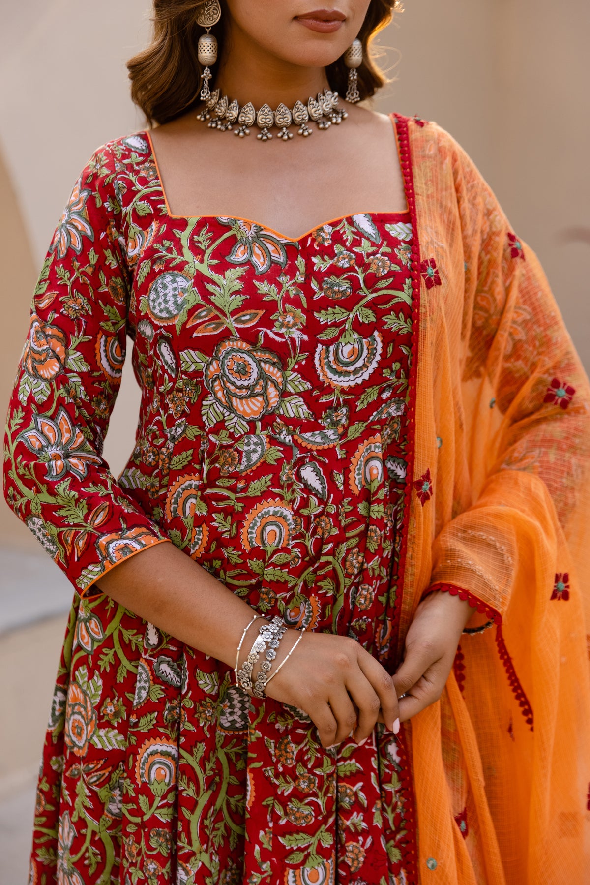 Dark Red & Orange (Sleeved)
