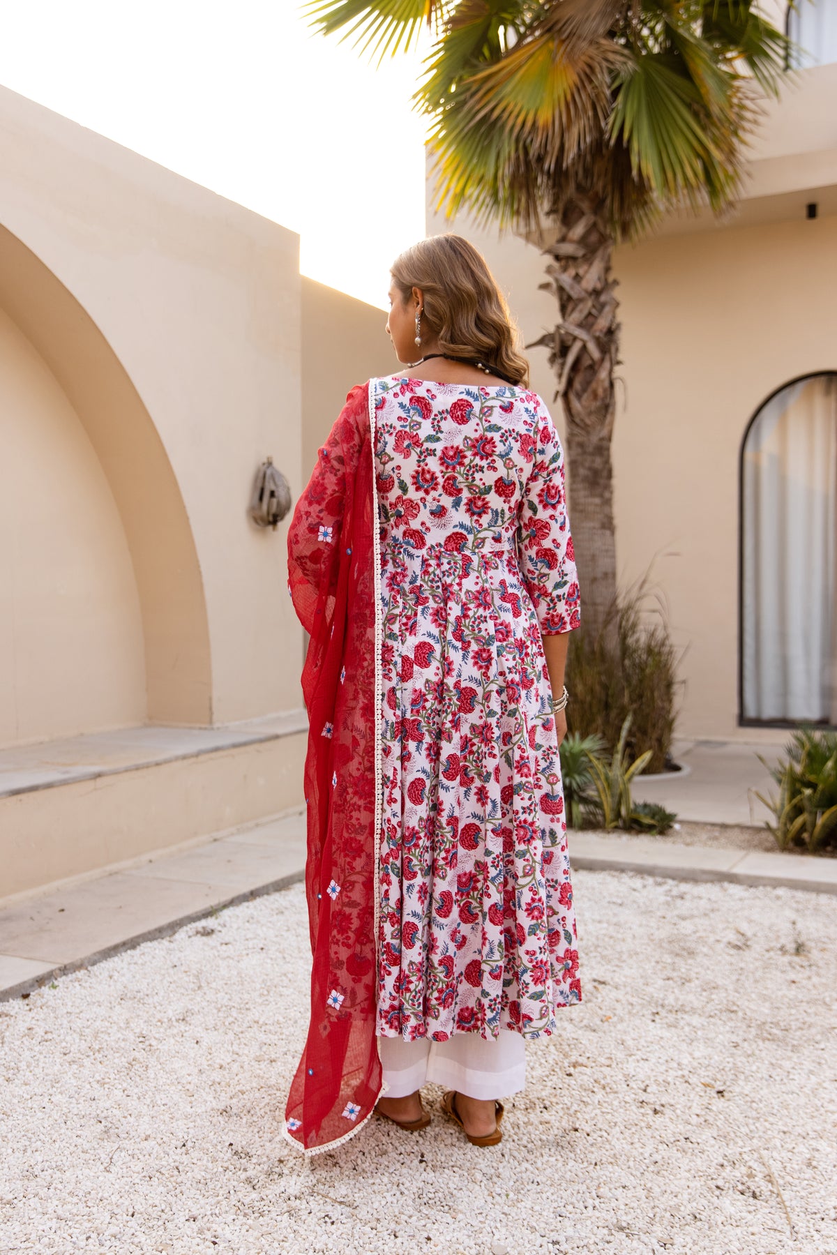 Printed White & Red (Sleeved)