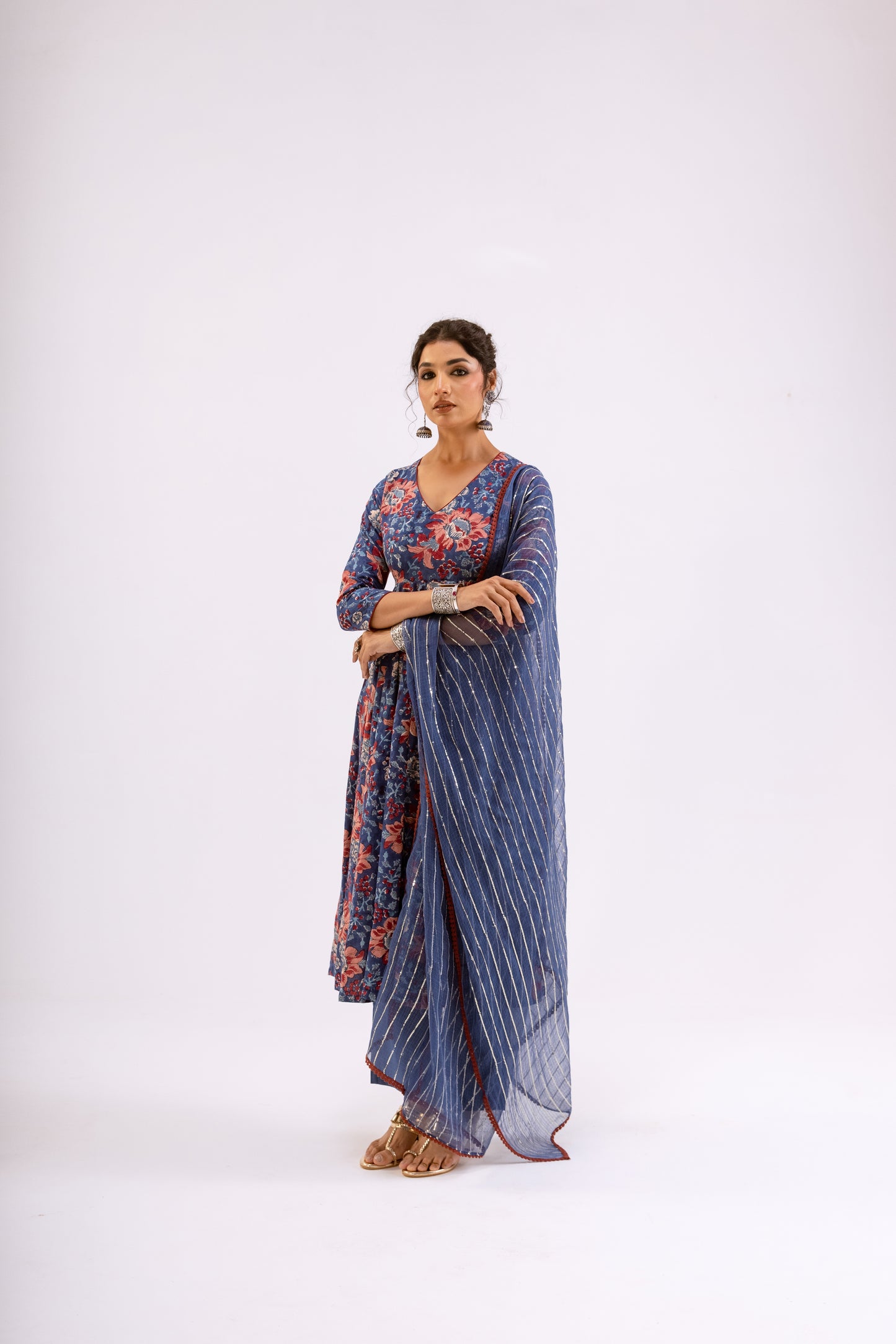 Midnight Blue Jaal - Sleeved