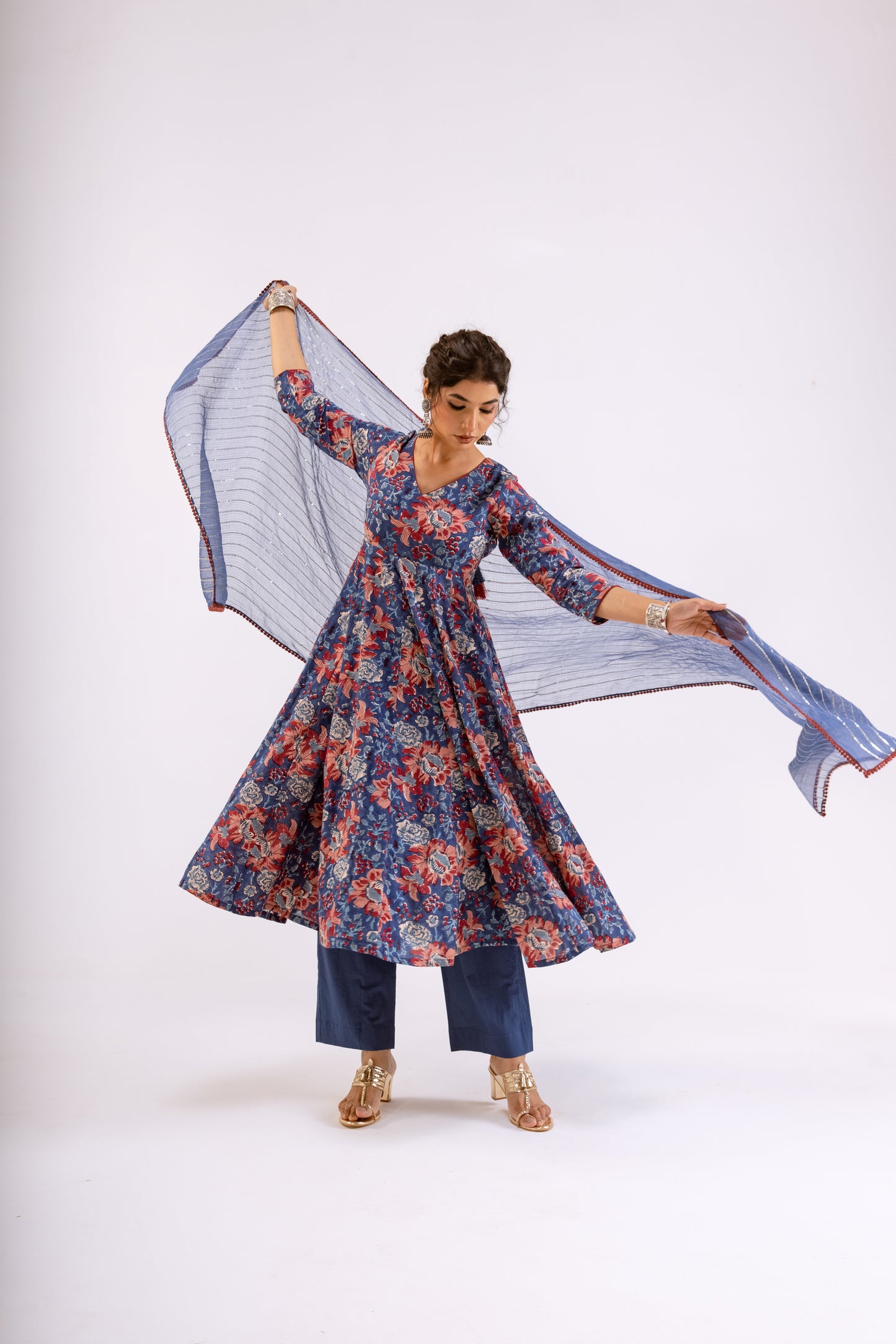 Midnight Blue Jaal - Sleeved