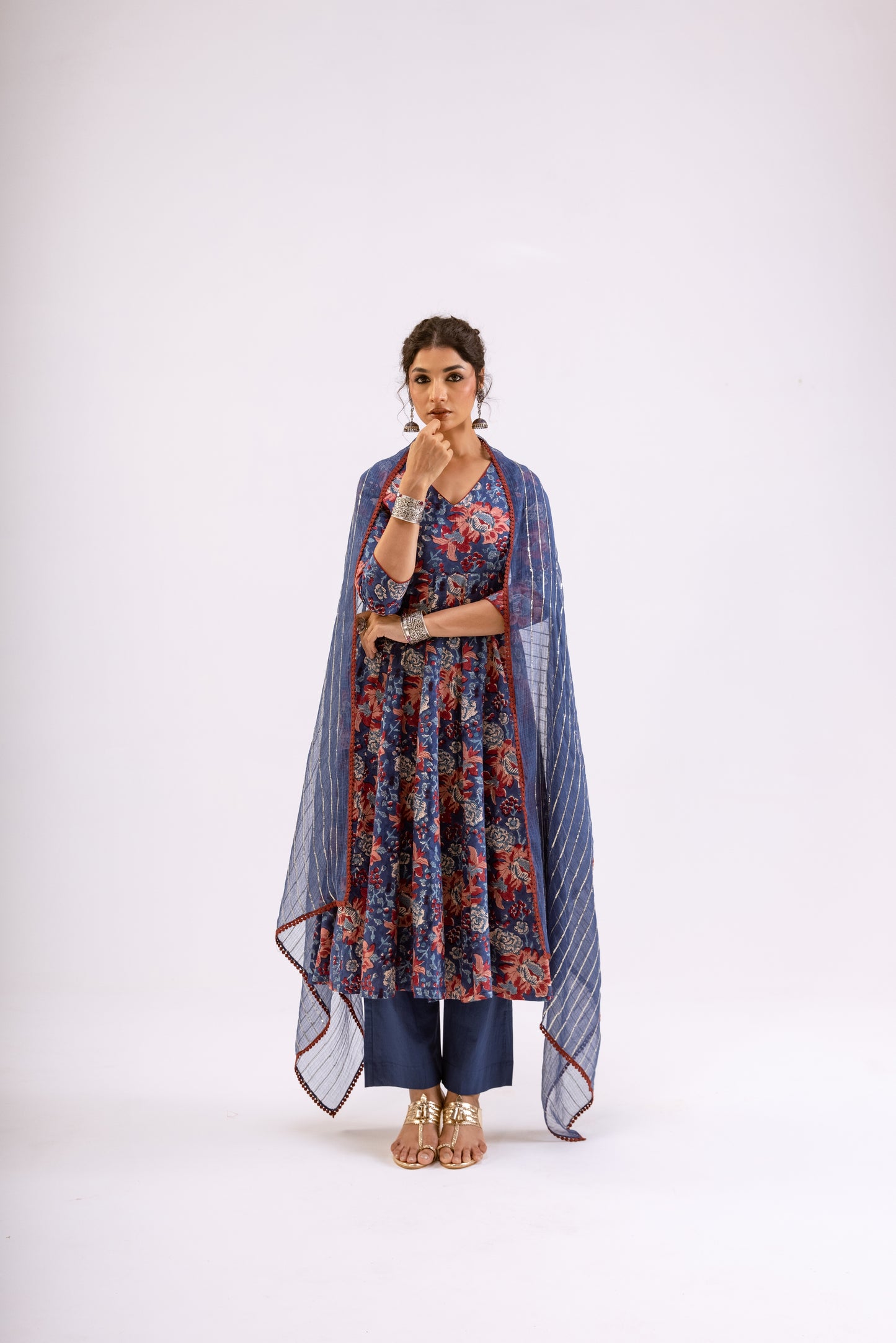 Midnight Blue Jaal - Sleeved
