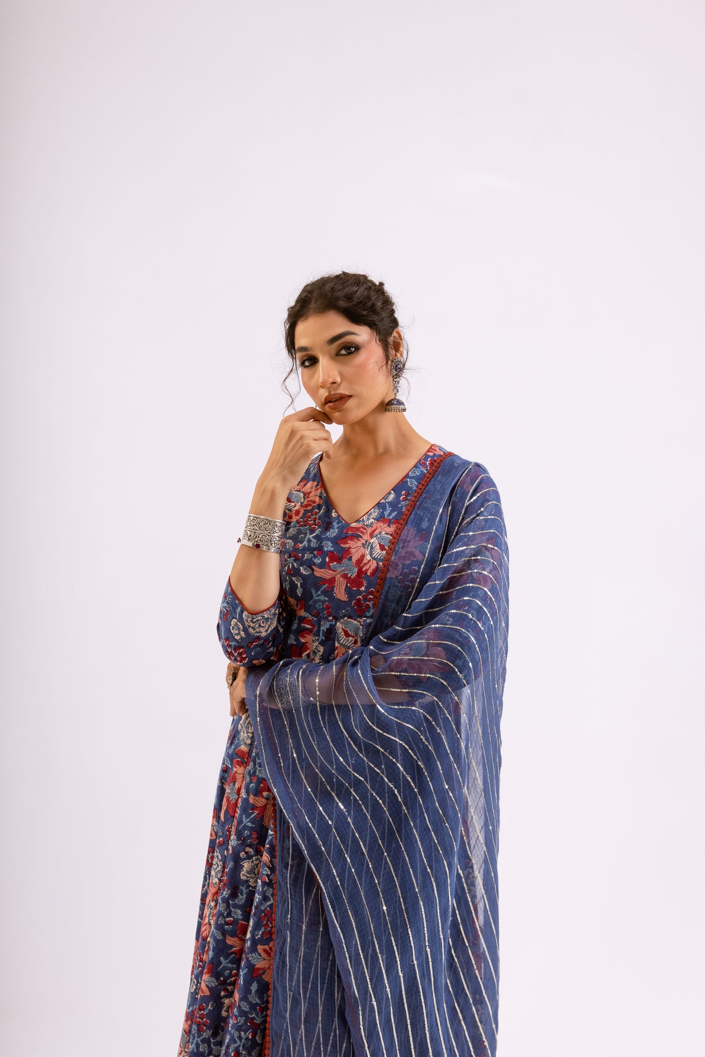 Midnight Blue Jaal - Sleeved
