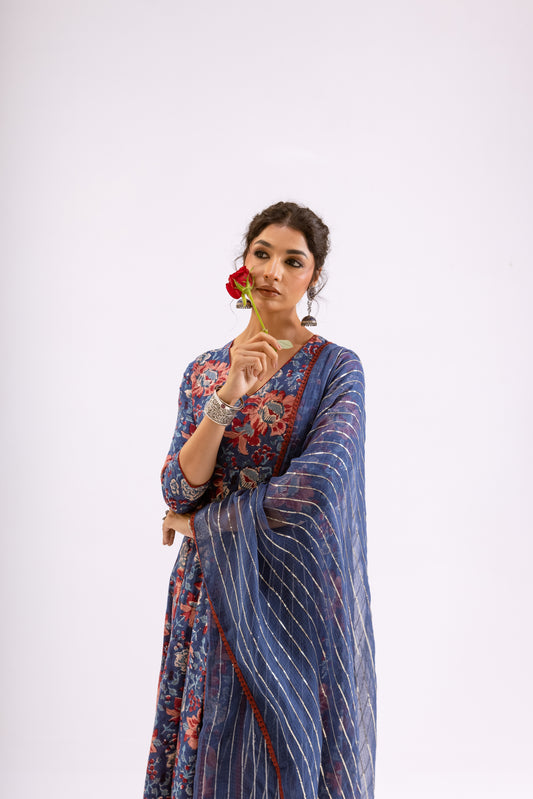 Midnight Blue Jaal - Sleeved