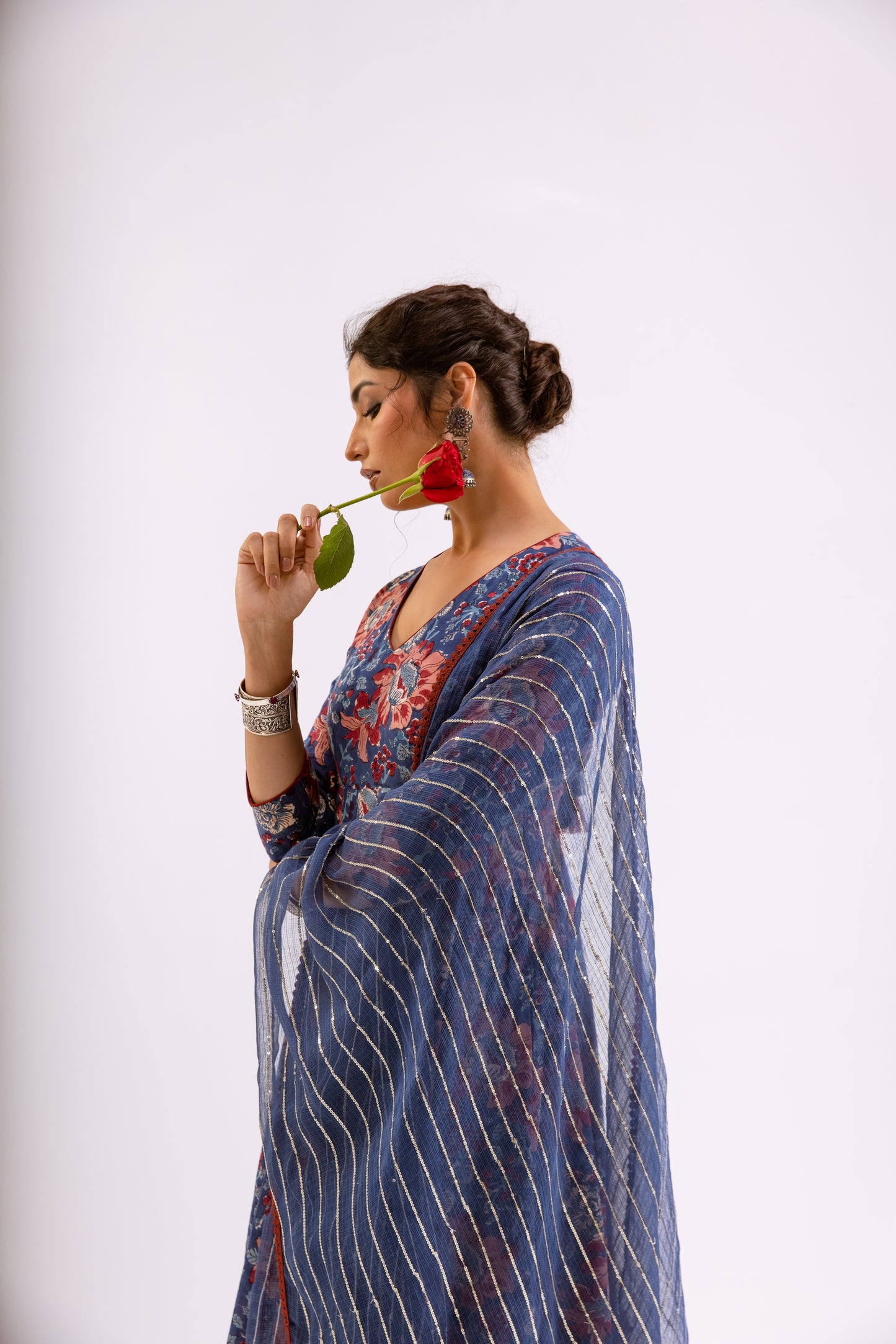Midnight Blue Jaal - Sleeved