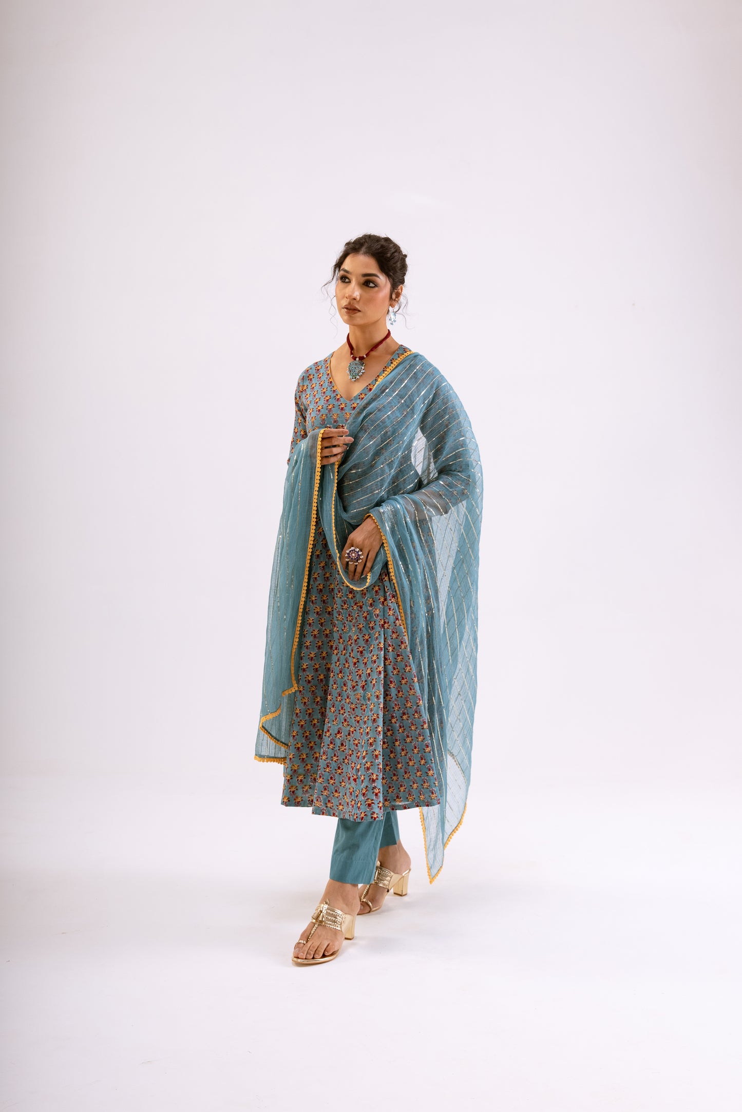 Teal Blue Butti - Sleeved