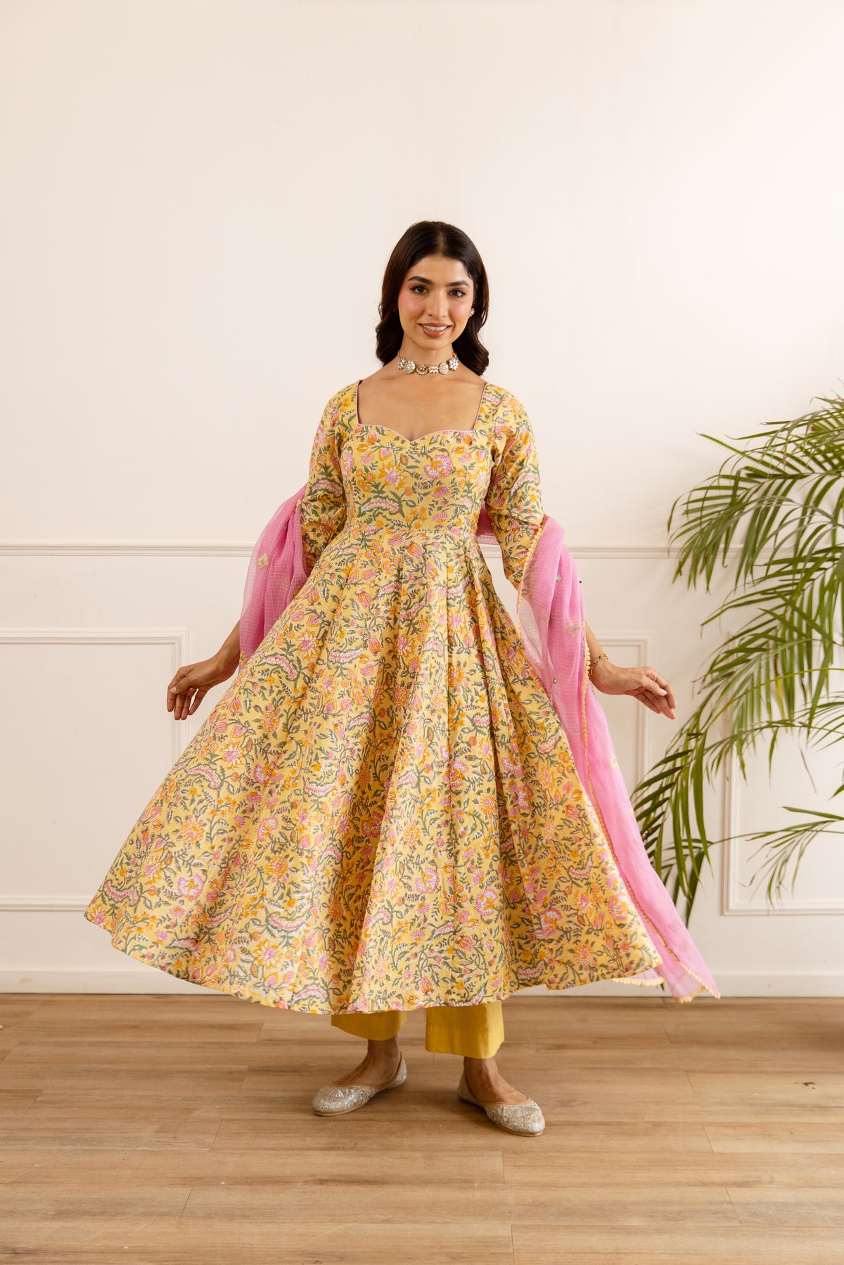 Yellow & Soft Pink (Sleeved)