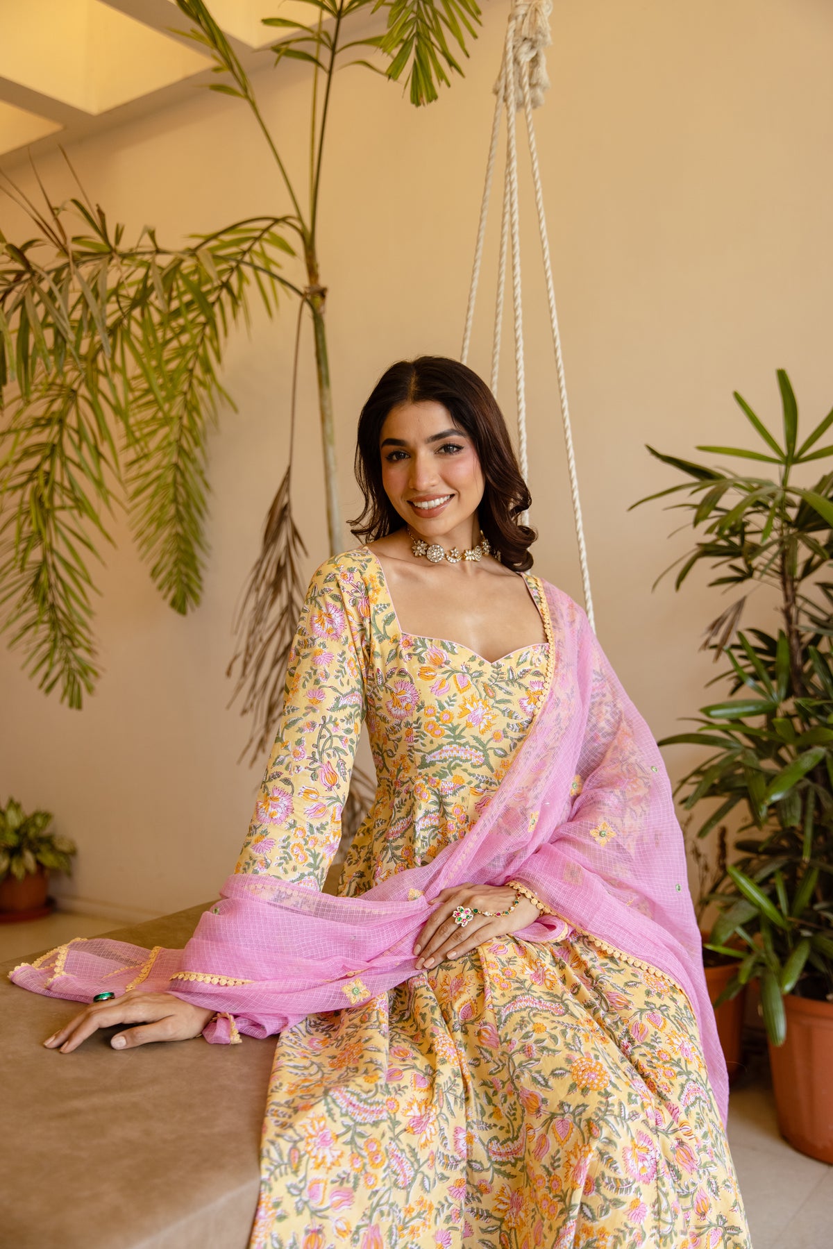 Yellow & Soft Pink (Sleeved)