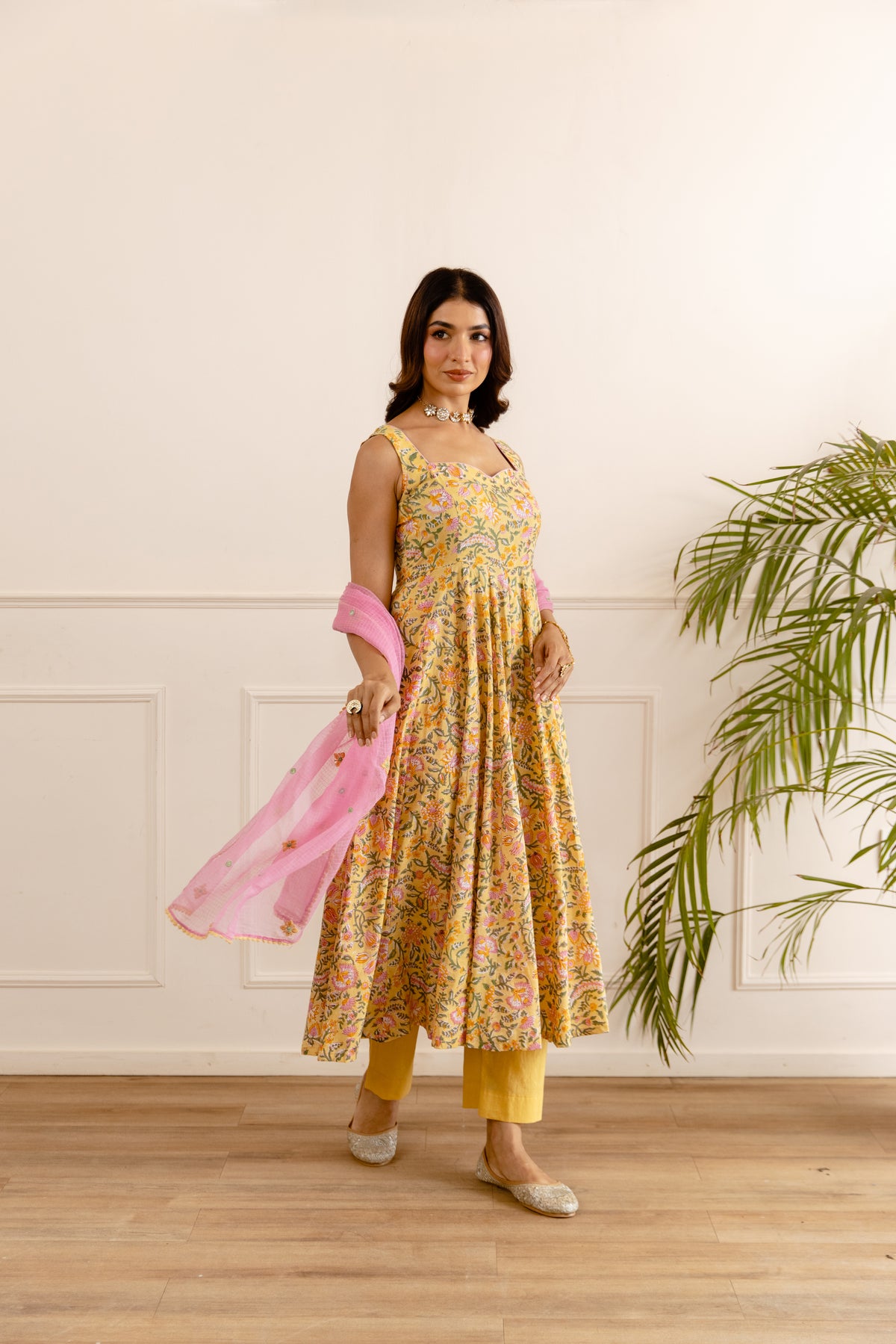 Yellow & Soft Pink (Sleeveless)