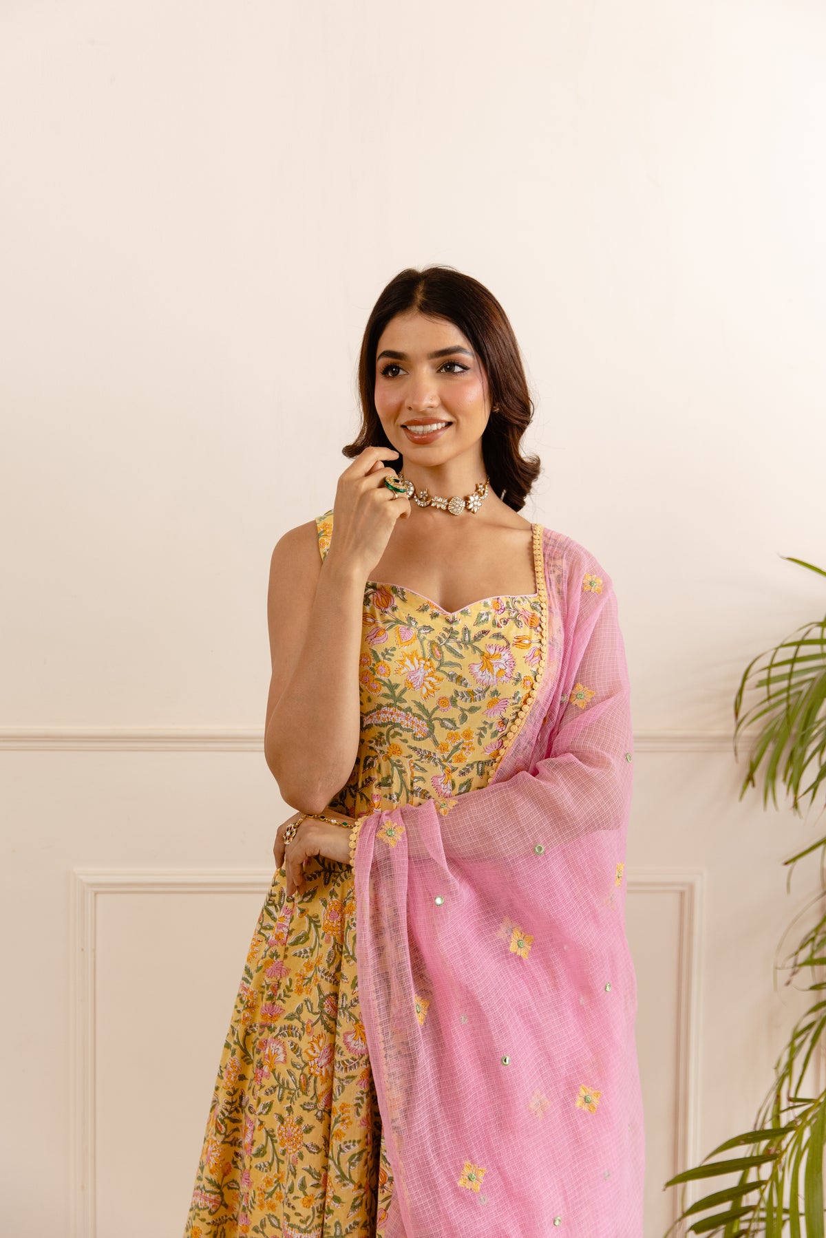 Yellow & Soft Pink (Sleeveless)