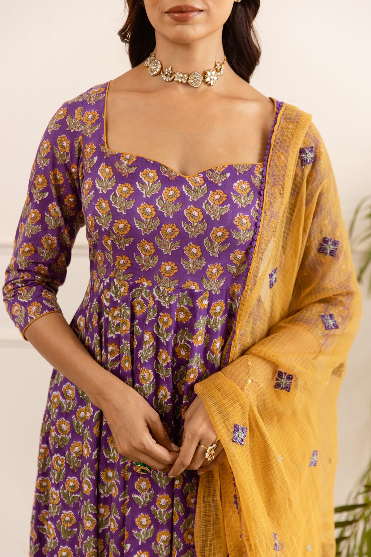 Purple & Mustard (Sleeved)