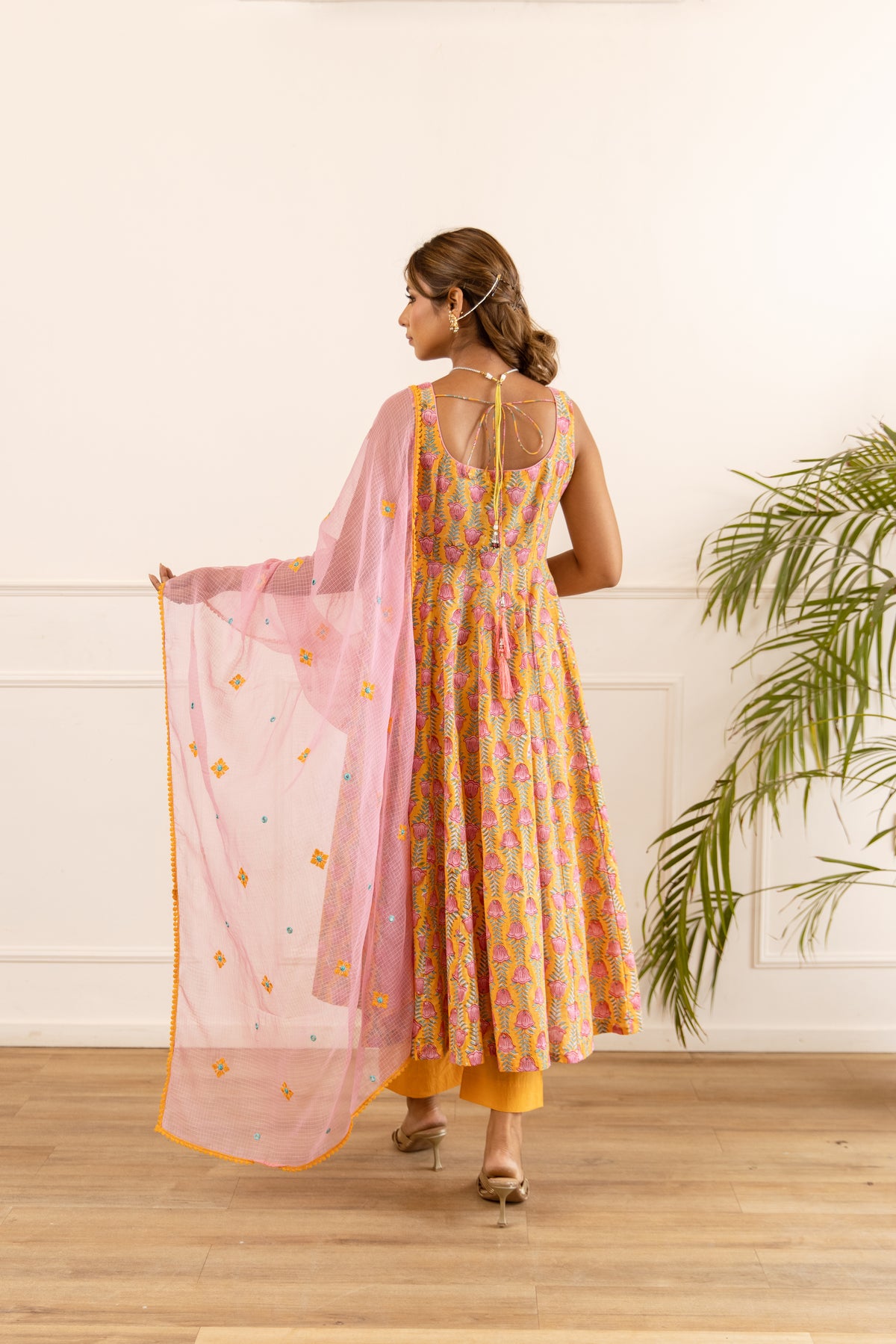Mustard Yellow & Soft Pink (Sleeveless)
