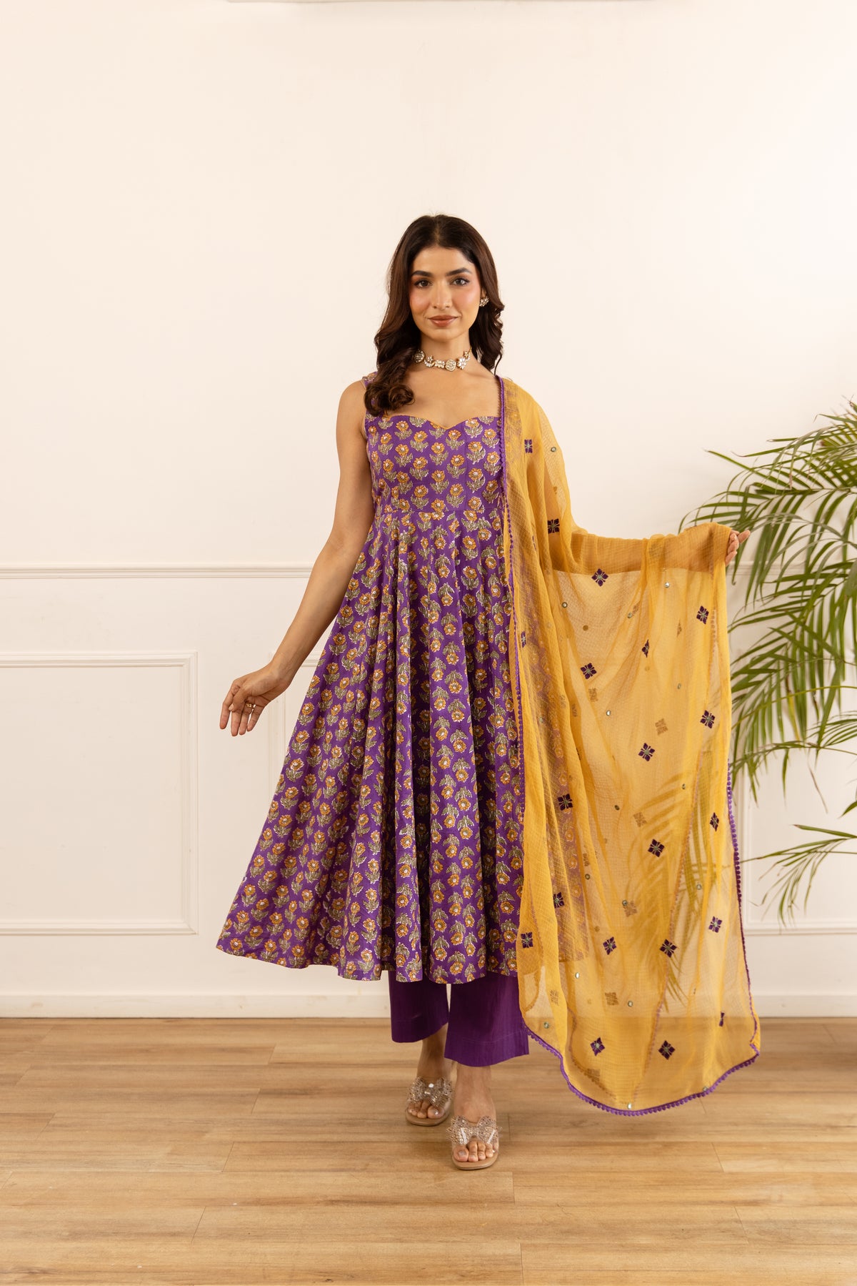 Purple & Mustard (Sleeveless)