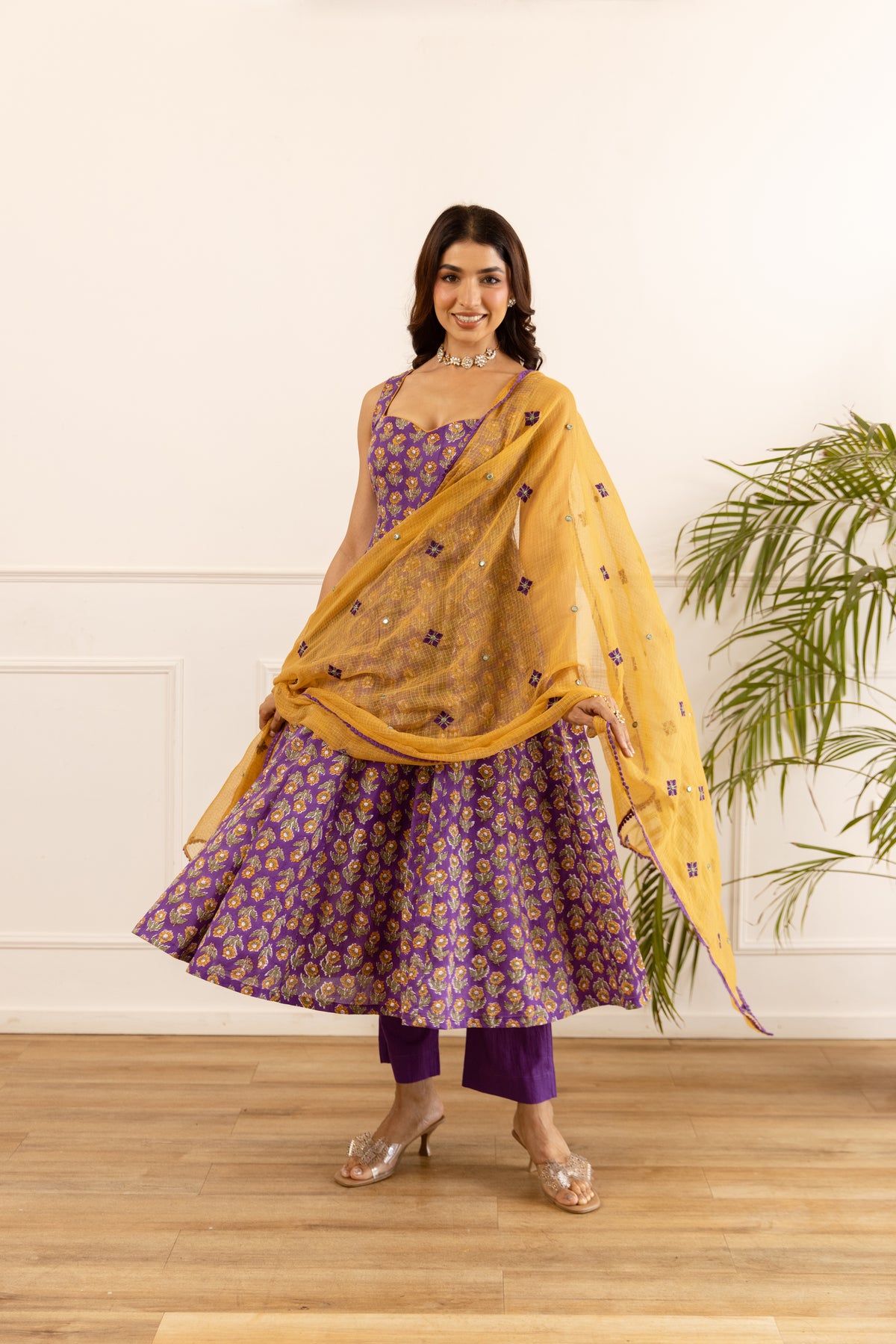Purple & Mustard (Sleeveless)