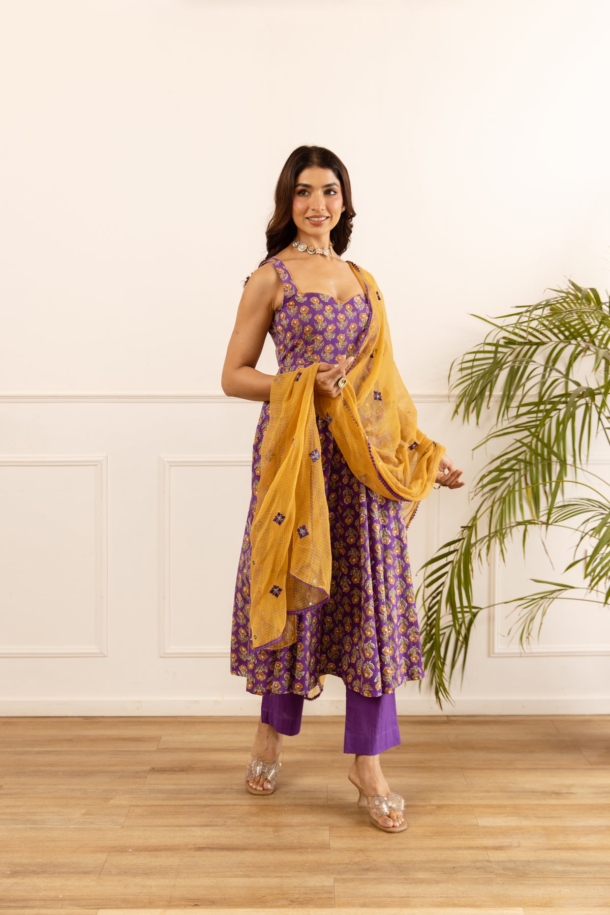 Purple & Mustard (Sleeveless)